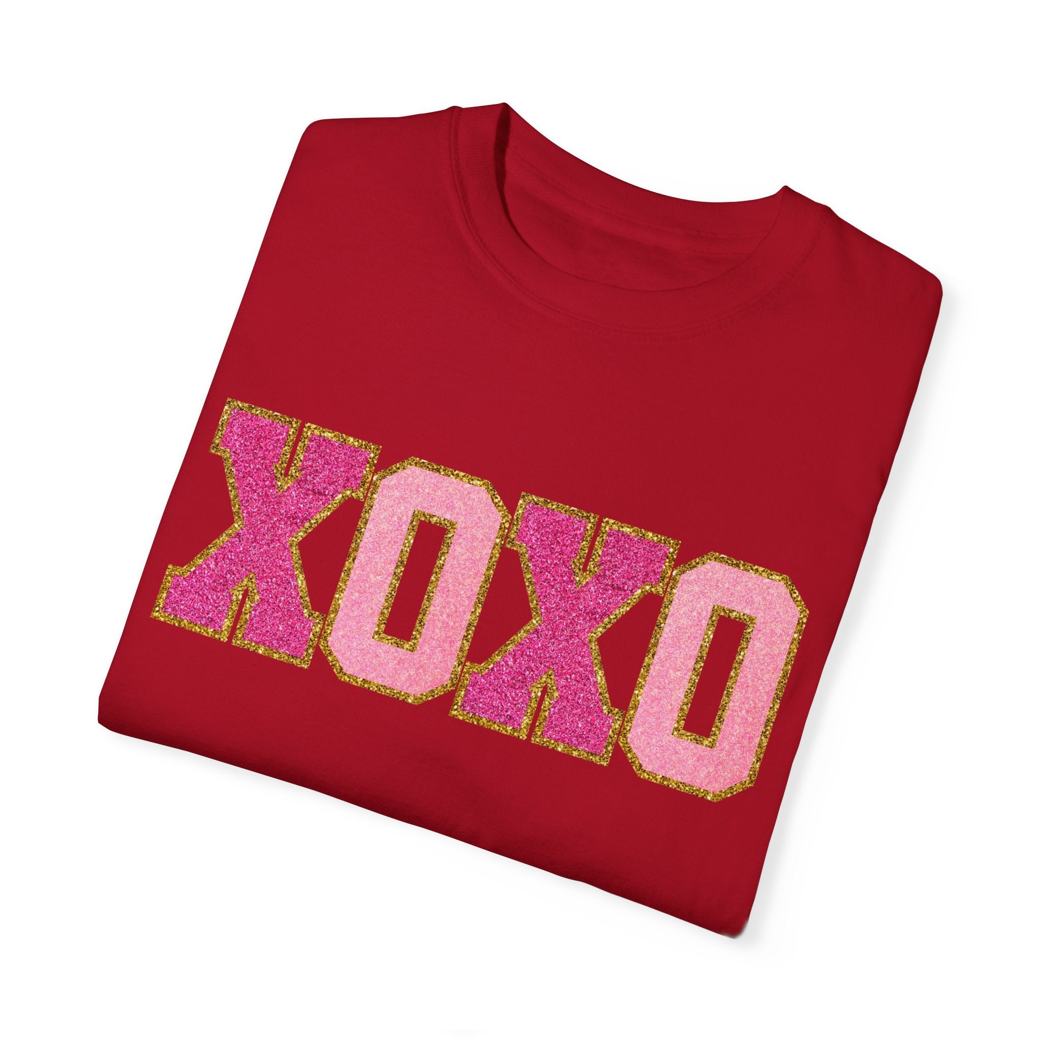 XOXO Valentine's Day Shirt, Faux Chenille Hugs and Kisses TShirt, Girlfriend Valentine Gift, Valentines Day Gift for Her, Love Wins Shirt