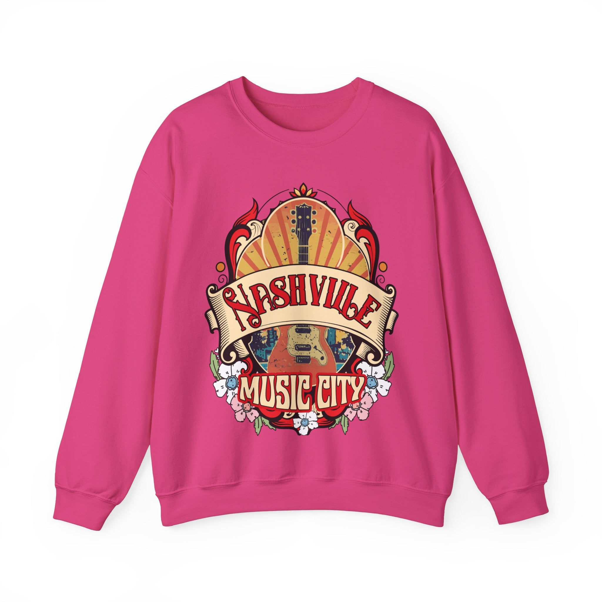 Nashville Tennessee Western Sweatshirt, Country Music Shirt, Vintage Nashville T-Shirt, Country Music Shirt Guitar Tees