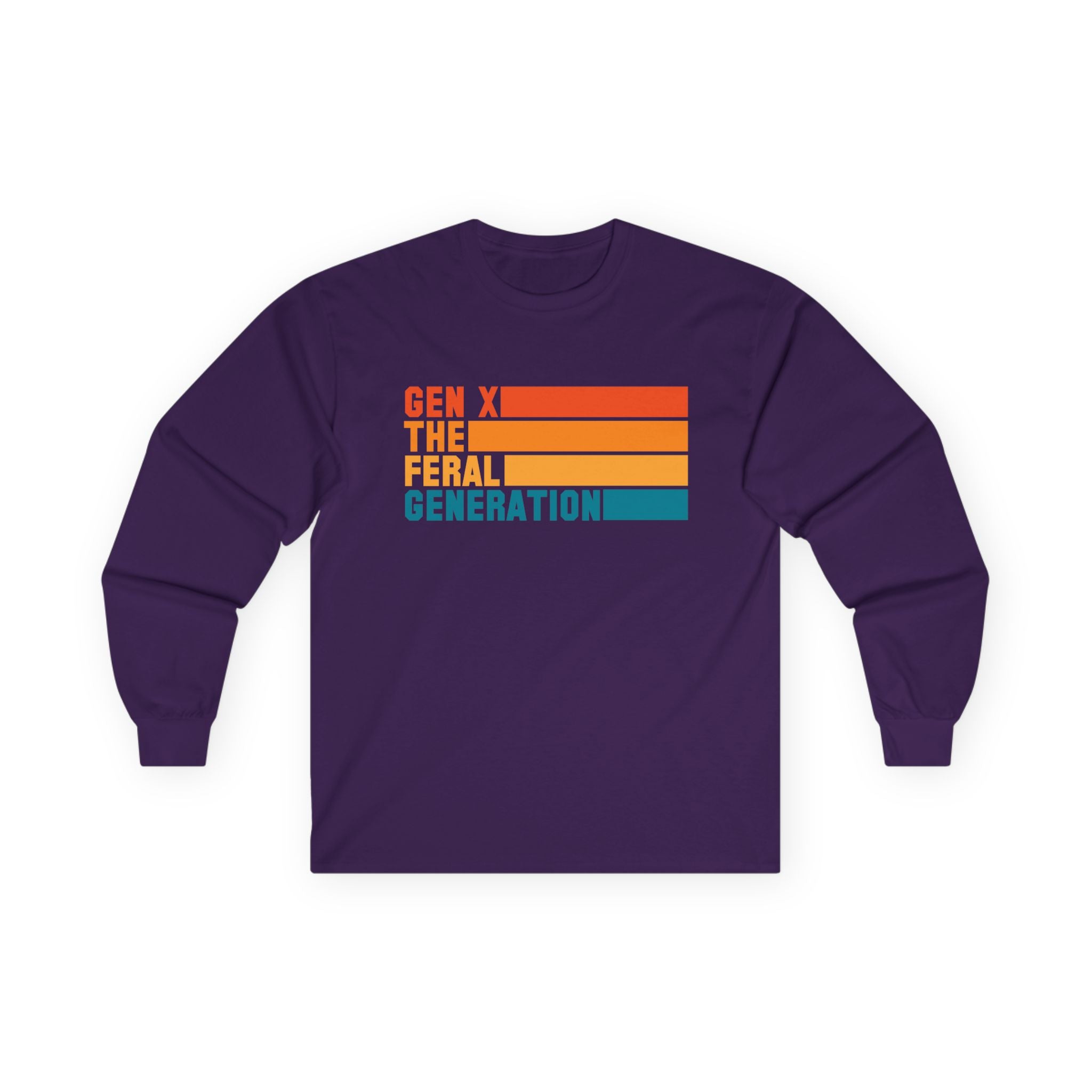 Gen X The Feral Generation Long Sleeve Shirt, Gen X Long Sleeve T-shirt, Generation X Tshirt, Retro Gen X Long Sleeve Tee, Cute Gen X Tee, Trendy Gen X Long Sleeve