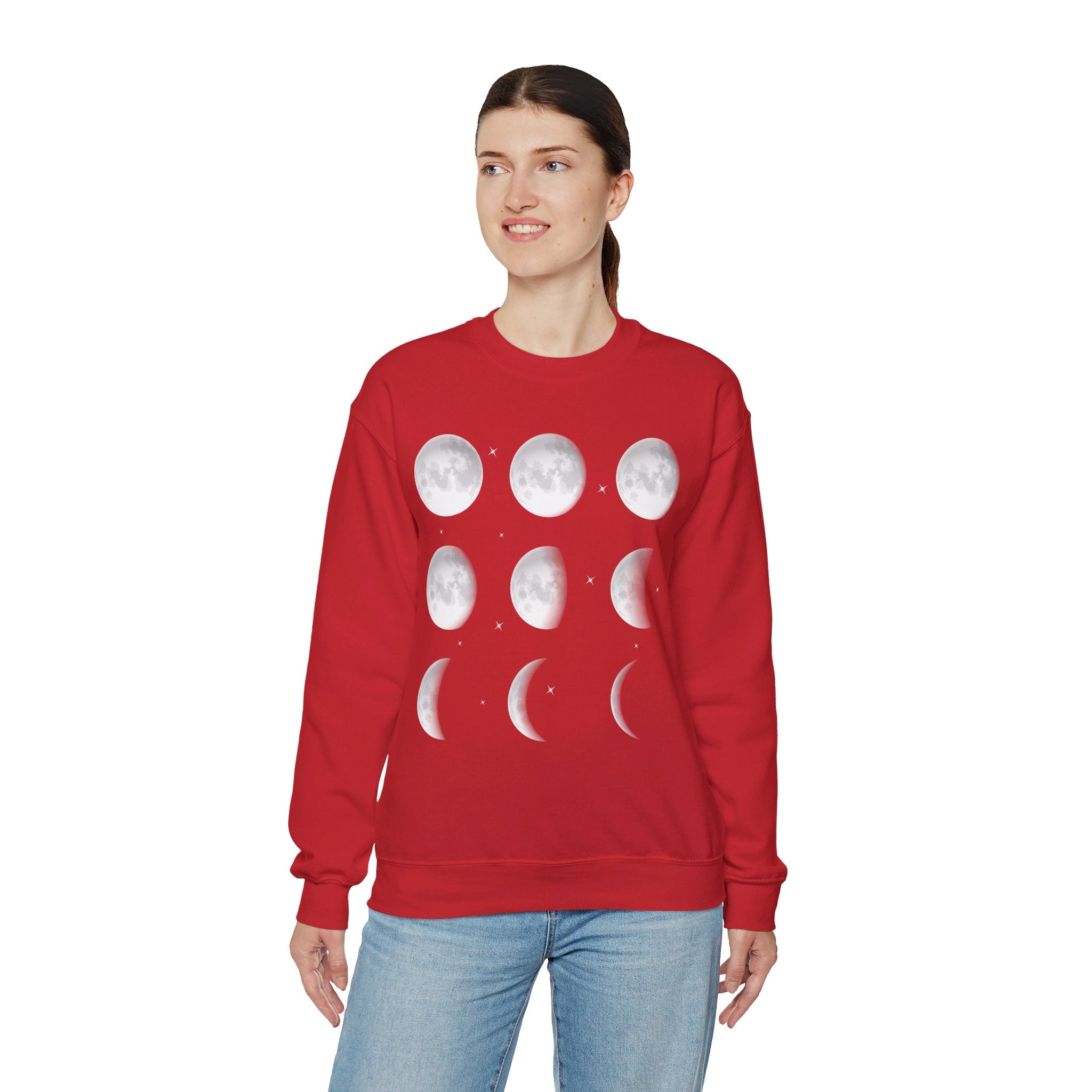 Moon Phase Sweatshirt, Celestial Shirt, Astrology Shirt, Spiritual Shirt, Aesthetic Shirt, Moon Sweatshirt, Mystical Shirt, Astronomy Shirt, Retro Tee