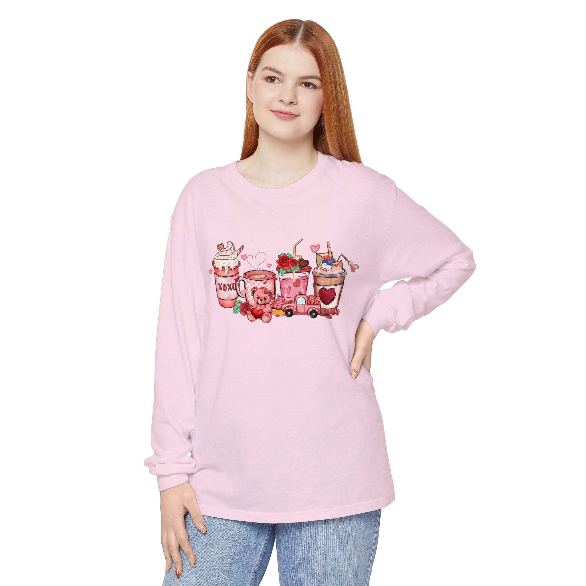 Coffee Valentine Long Sleeve shirt, Coffee Lover Shirt, Iced Coffee Valentine, Cute Valentine Shirt, , Mama Valentine, Valentines Day Coffee Shirt