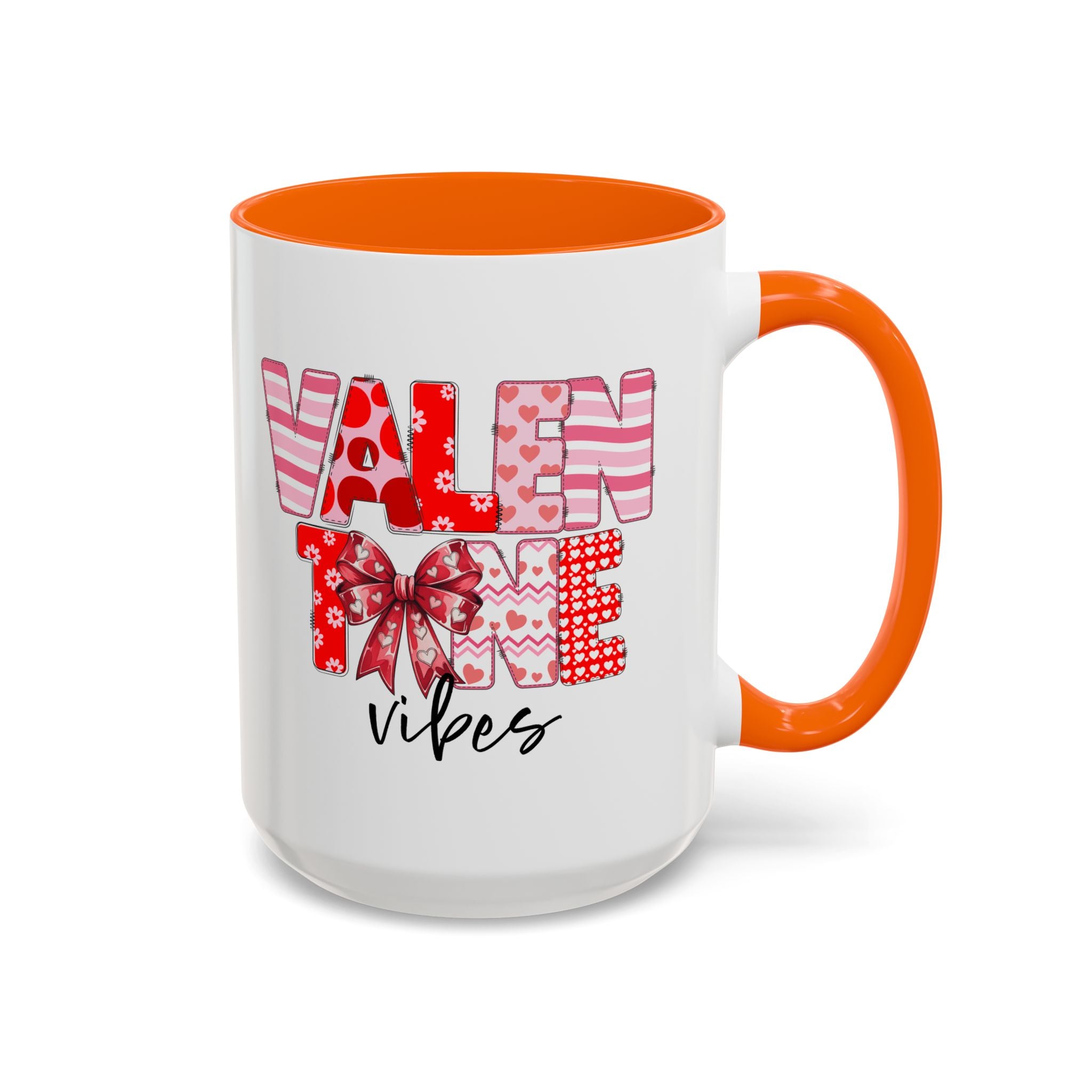 Valentine Vibes Coffee Mug, Coquette Valentine Vibes Mug, Brushstroke Valentine Coffee Cup, Gift For Her