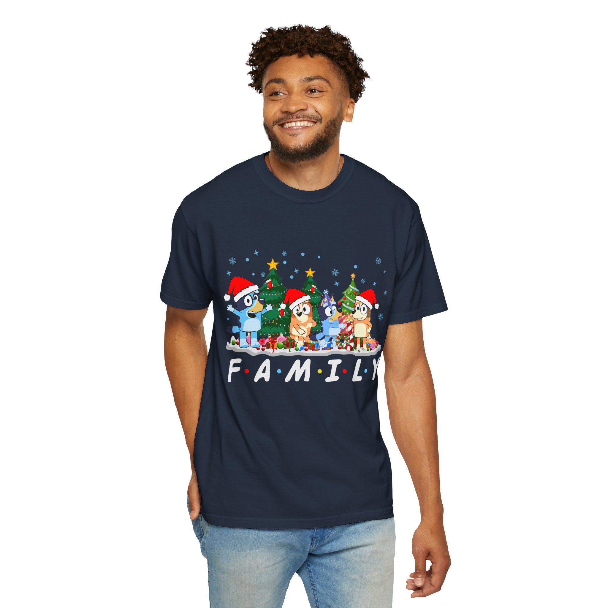 Christmas Bluey Family Shirt, Bluey Party Shirt, Christmas Family Bluey Shirt, Bluey Christmas Trip Shirt, Bluey Theme Tee