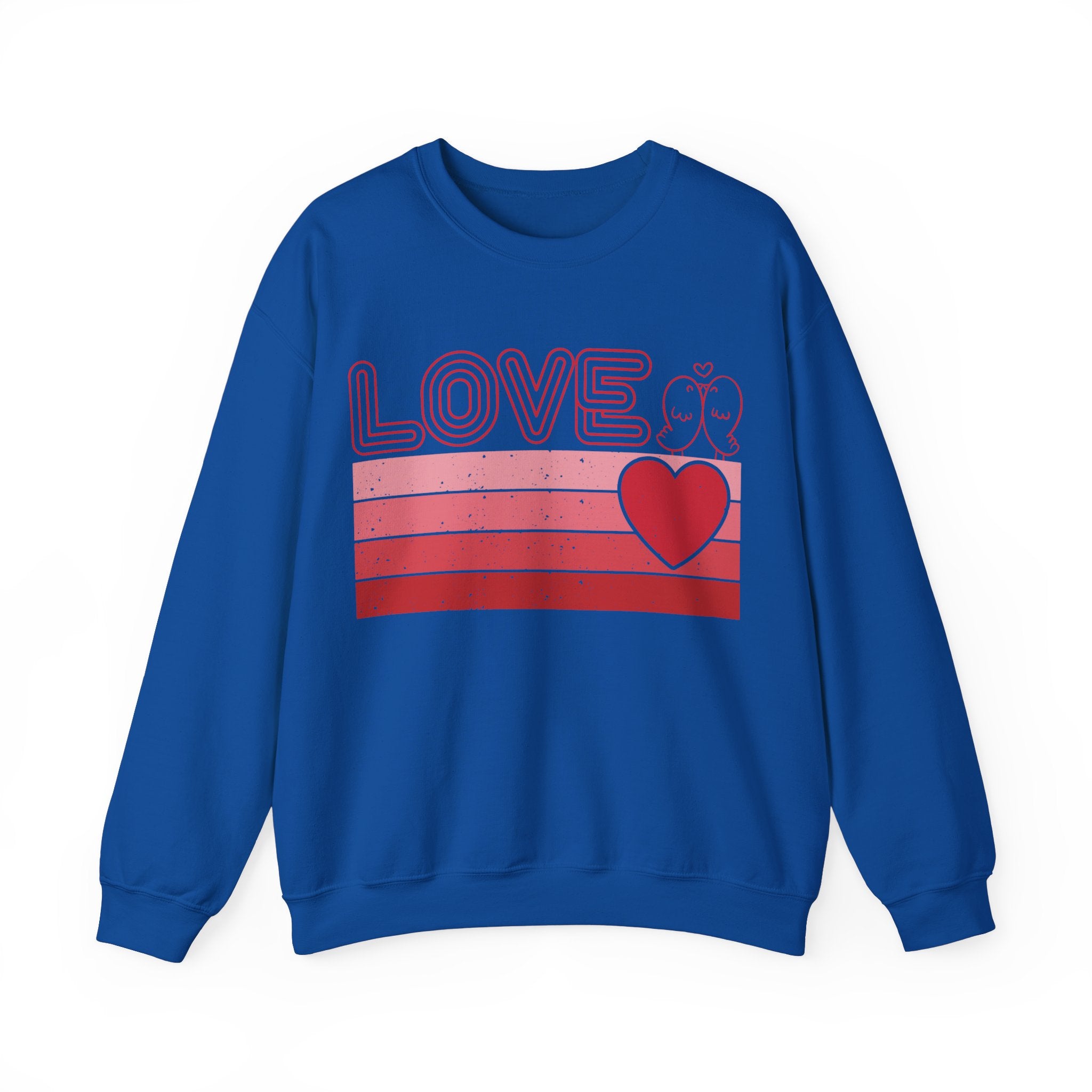 Retro Love Valentines Day Sweatshirt, Valentines Day Shirts For Woman, Heart Shirt, Cute Valentine Shirt, Valentines Day Gift, Valentines Gift