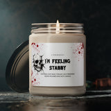 I'm feeling stabby ghostface candle, Halloween decor, Halloween candle, Fall candle decor, Cute candles, Fall scented candles, Spooky decor