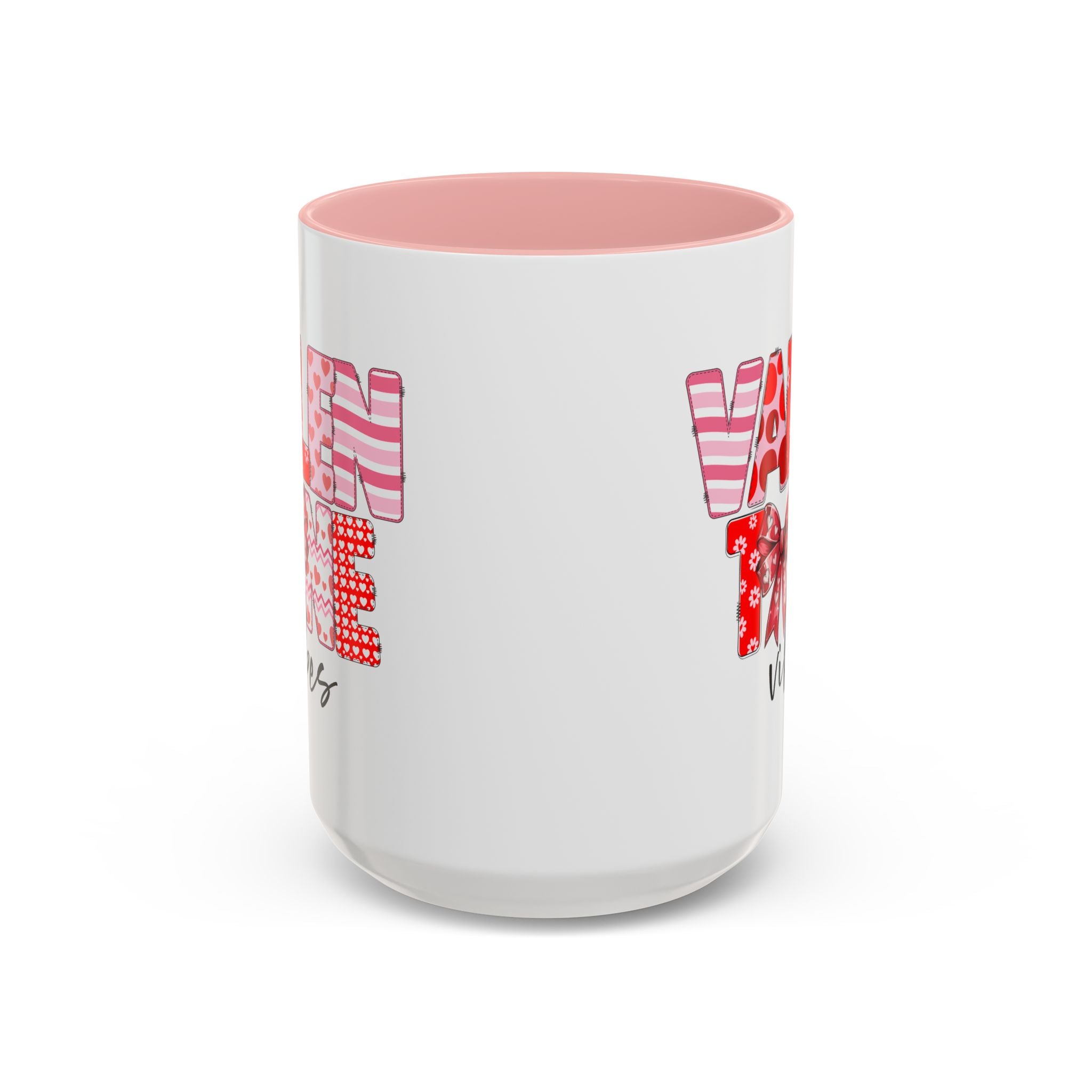 Valentine Vibes Coffee Mug, Coquette Valentine Vibes Mug, Brushstroke Valentine Coffee Cup, Gift For Her