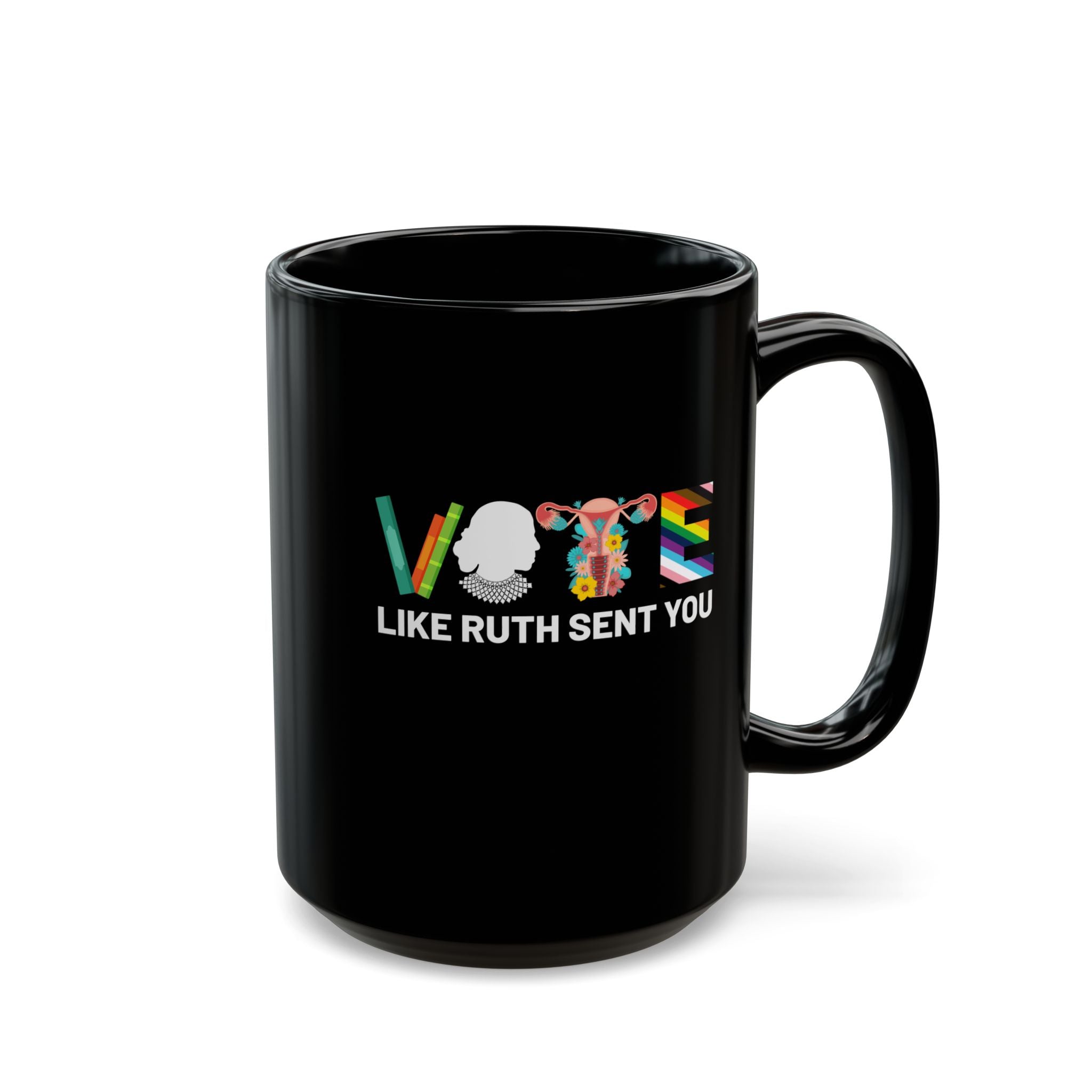 Vote like Ruth sent you Uterus Feminist Lgbt Retro Coffee Mug