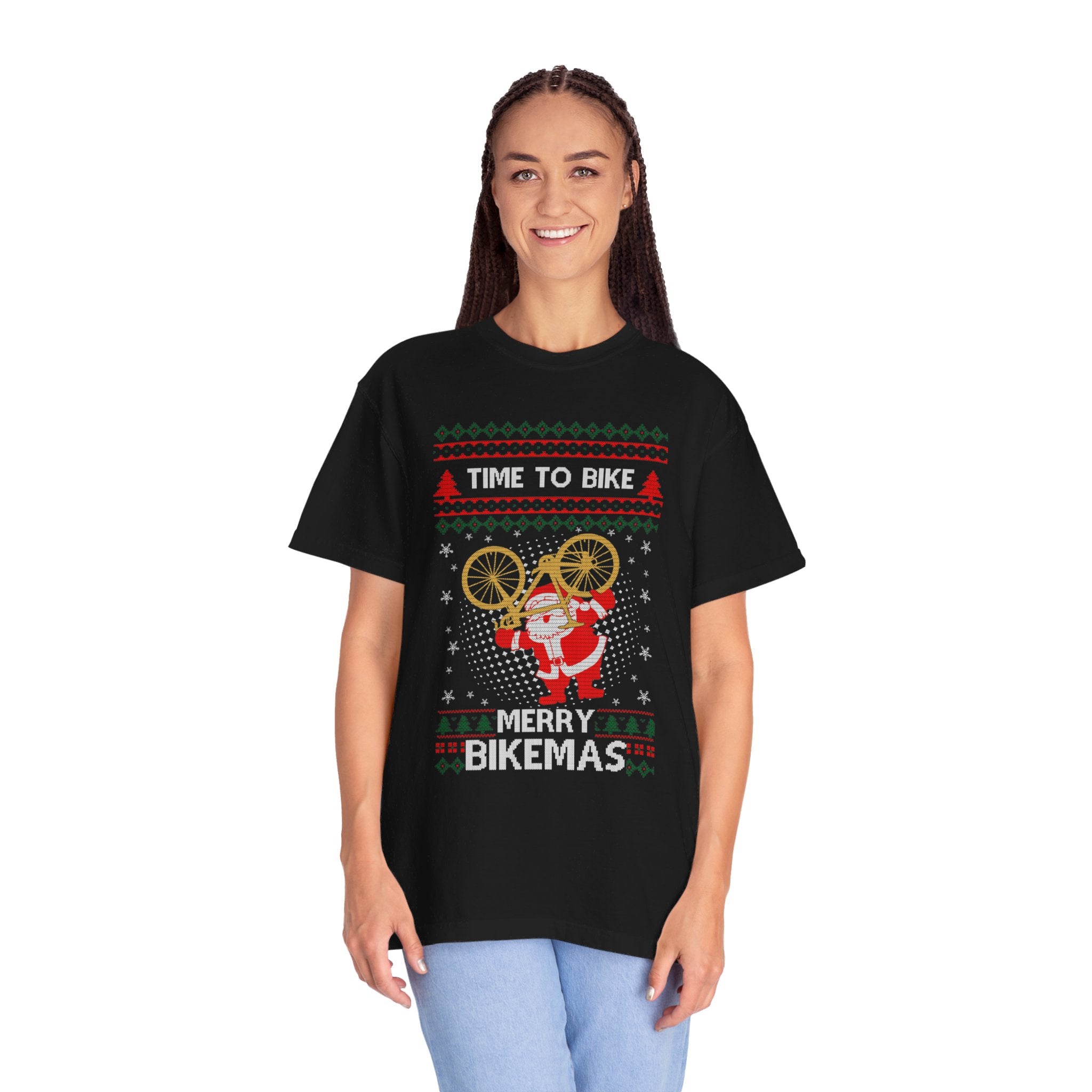 Funny Ugly Time To Bike Tshirt, Merry Bikemas Shirt