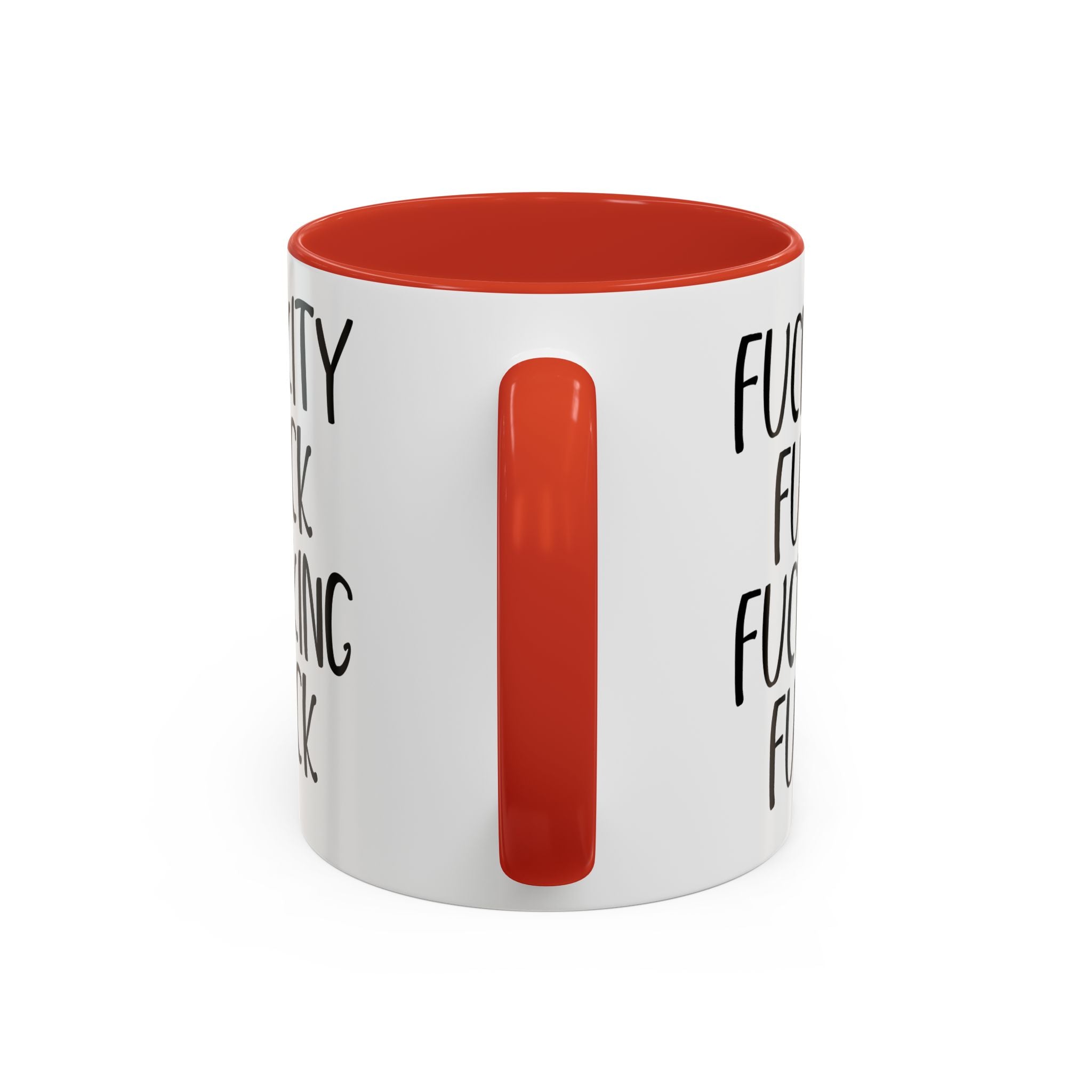 Fuckity Fuck Mug, Sarcastic Coffee Mug, Funny Birthday Gift, Large Coffee Mug, Double Sided Minimalist Mug, Gag Gifts for Men, Snarky Mugs