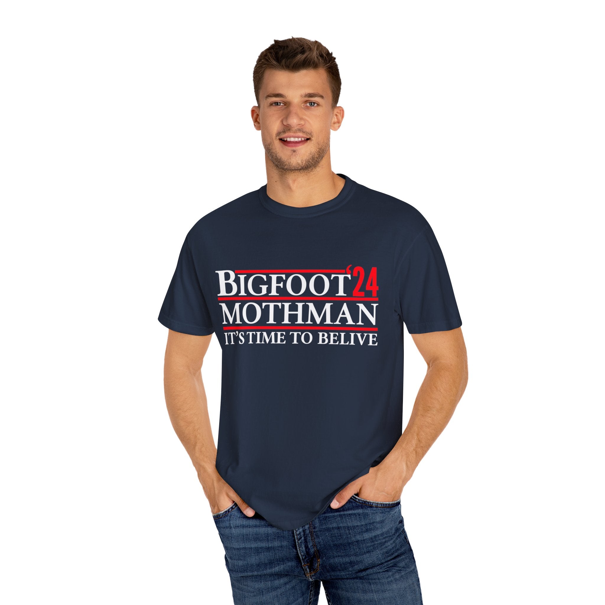 UNIDAZE Bigfoot Mothman 2024 President Election Shirt, Funny Vote Bigfoot Political Satire Humor Tee, Unique T-Shirt Gift for Men and Women Printify 2024 election shirt bigfoot lover shirt bigfoot shirt bigfoot usa Cotton Crew neck DTG for president funny 2024 election funny bigfoot shirt funny election shirt joke shirt Men's Clothing mothman shirt Oversized political satire sasquatch shirt T-shirts TikTok Unisex vote bigfoot Women's Clothing