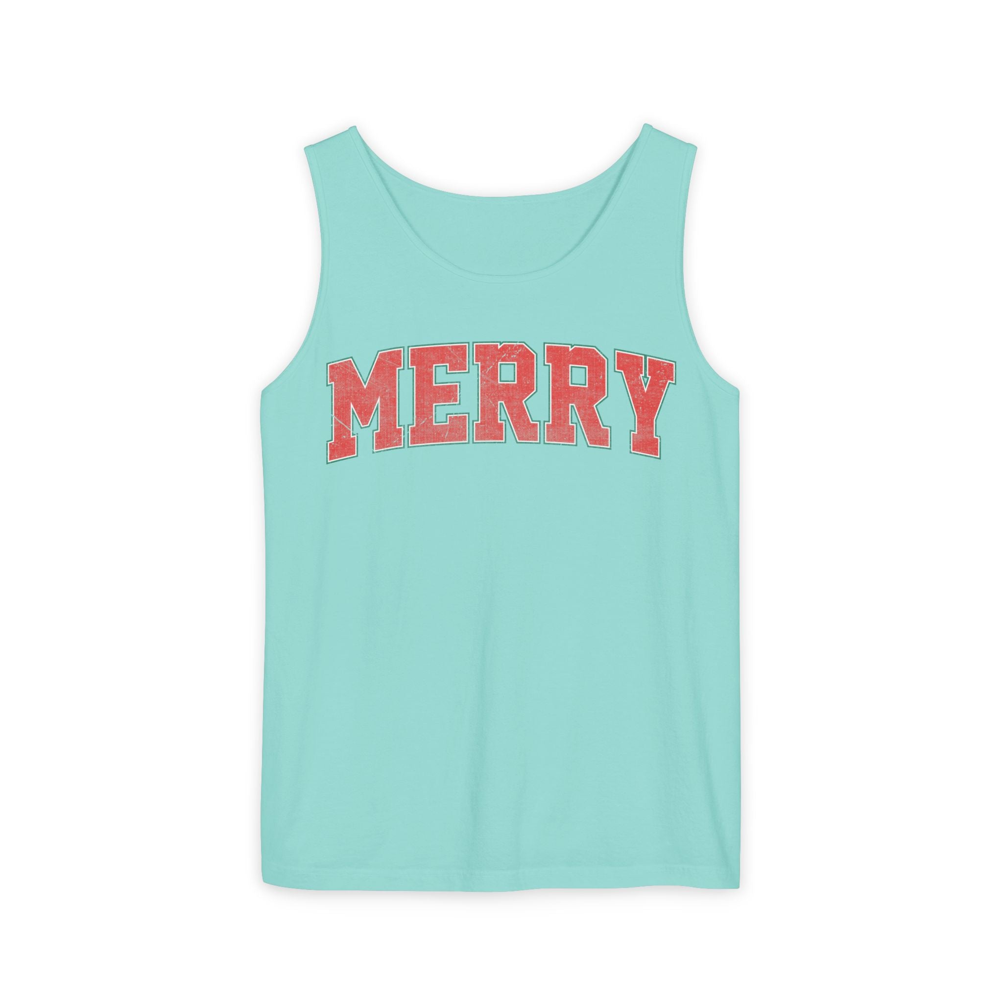 Merry Tank Top, Merry Christmas Tank, Xmas Tank Tops, Retro Merry Tank Tops, Unisex Christmas Gift, Women Christmas Gift, Girls Christmas Tank