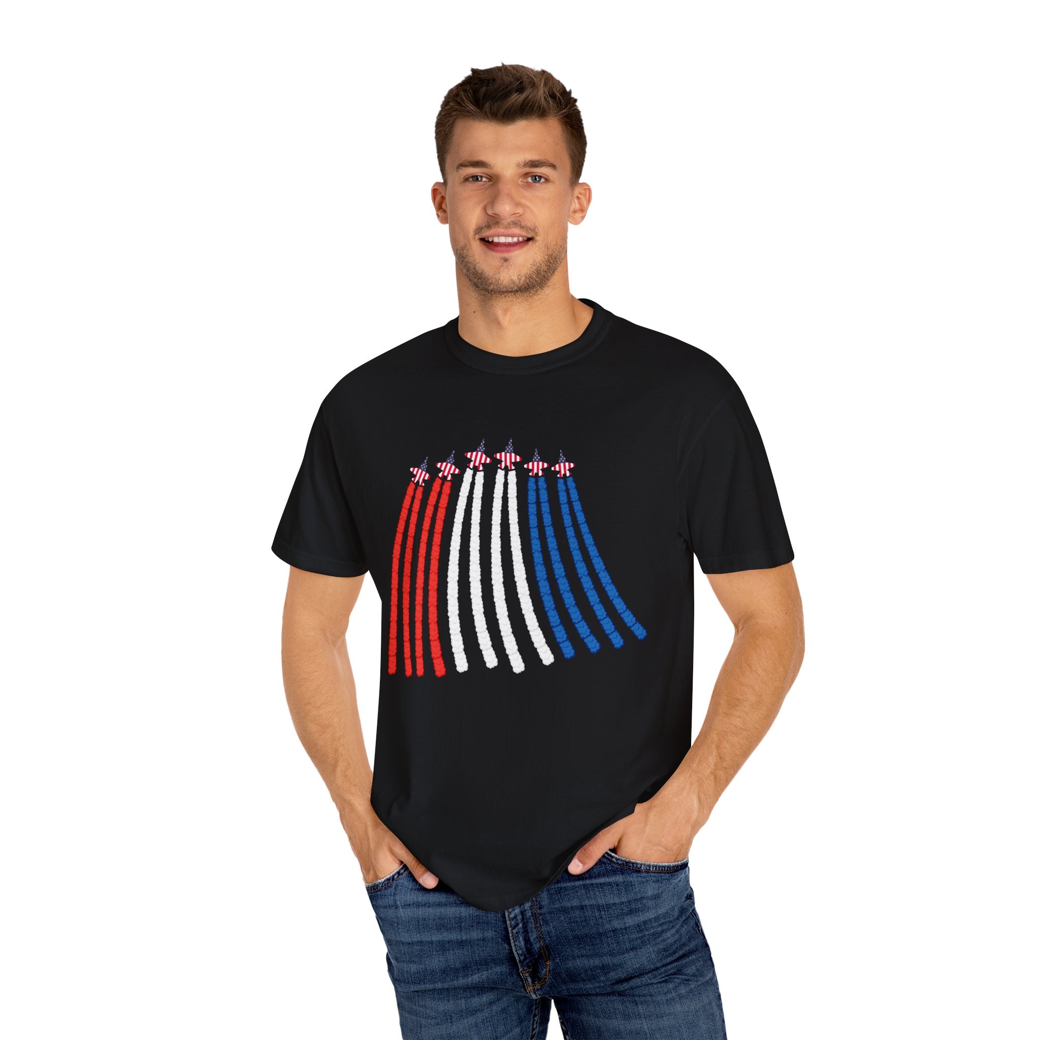 USA Air Force Flyover TShirt, Red White Blue Shirt,4th Of July Shirt, American Flag Tee, Air Force Shirt, Freedom Shirt, Airplane Show Shirt