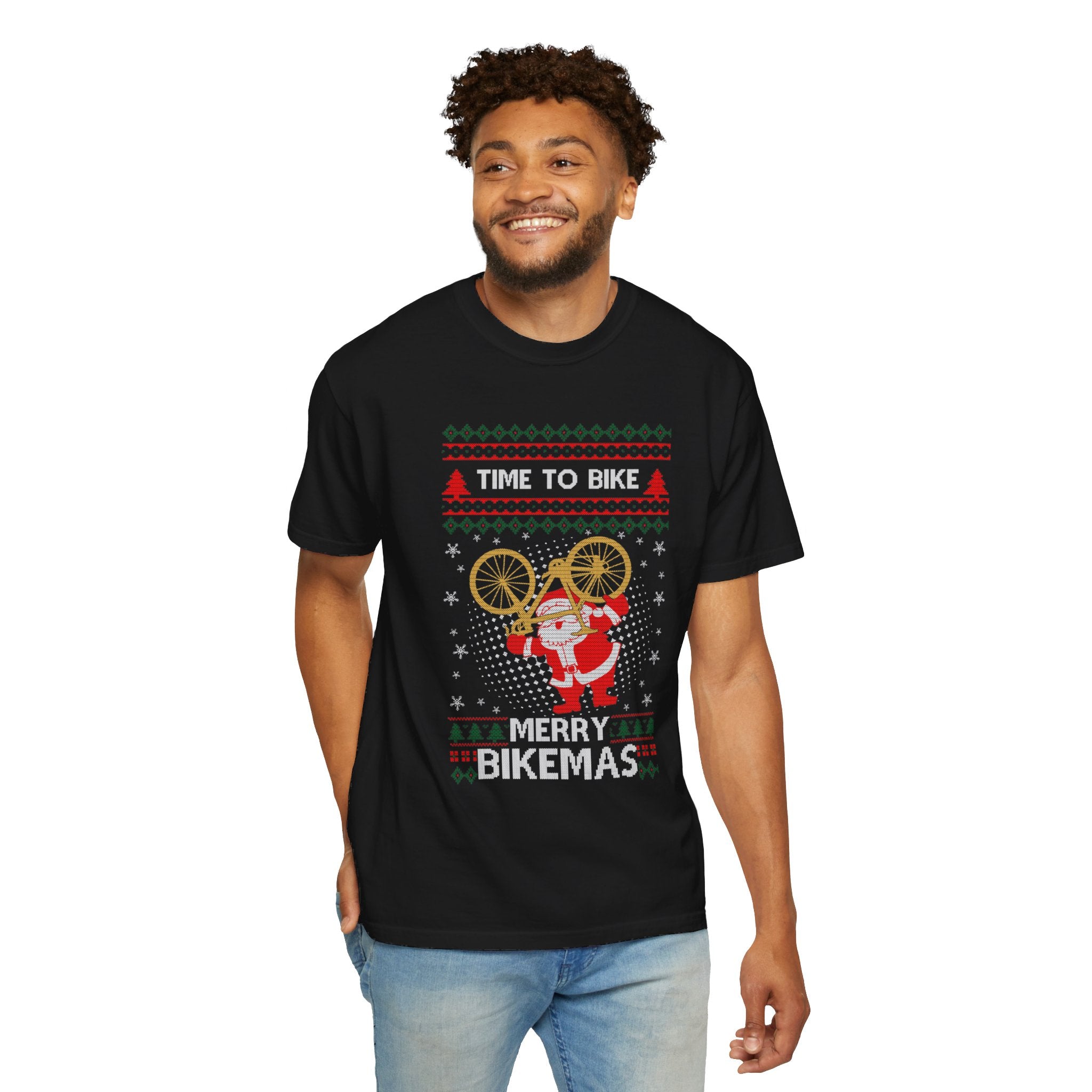 Funny Ugly Time To Bike Tshirt, Merry Bikemas Shirt