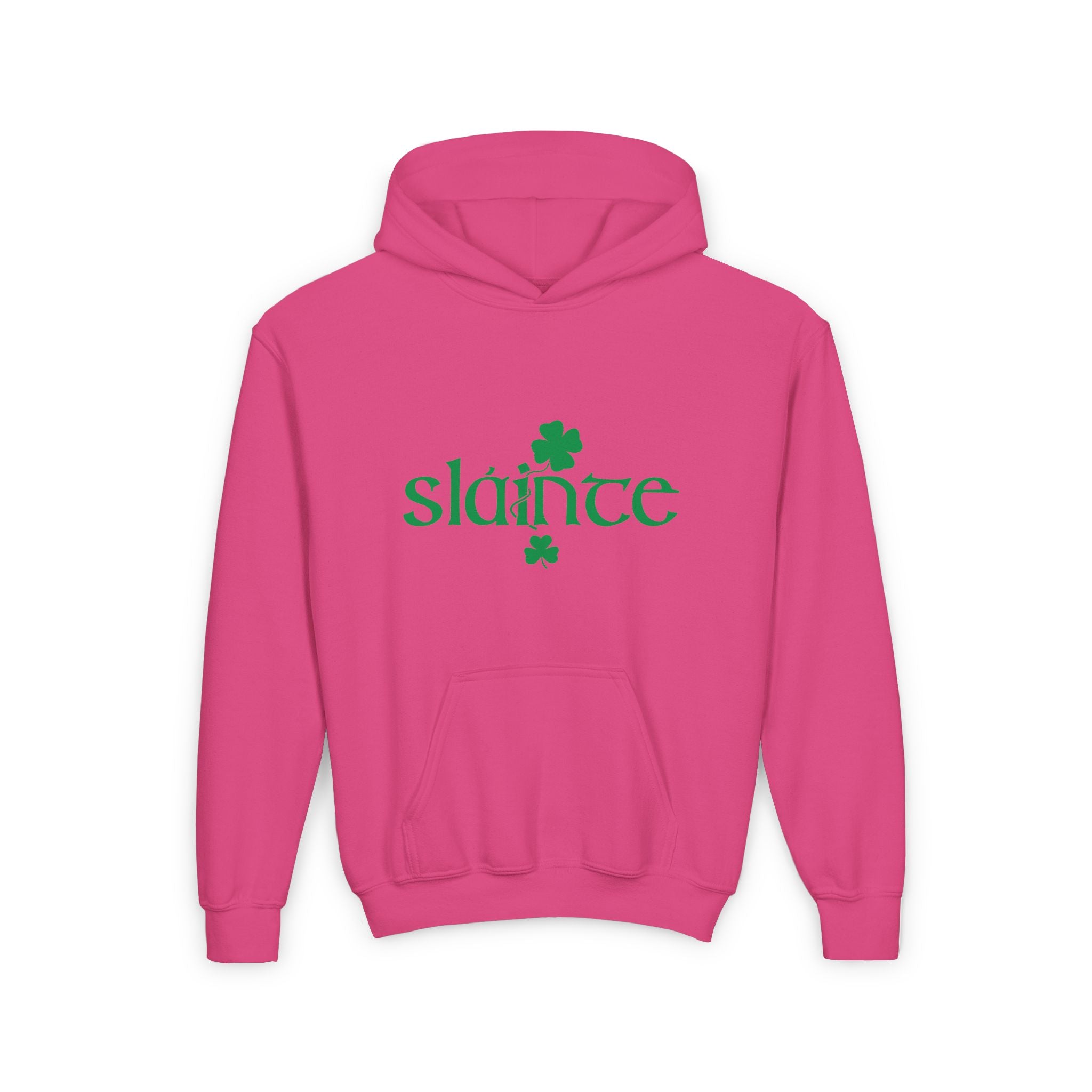 Slainte Kids Hoodie, St Patrick's Day Kids Hoodie, Irish Kids Hooded Sweatshirt, Cute Shamrock Tee, St Paddys Day Tee, Shenanigans, Gift for Boy Girl