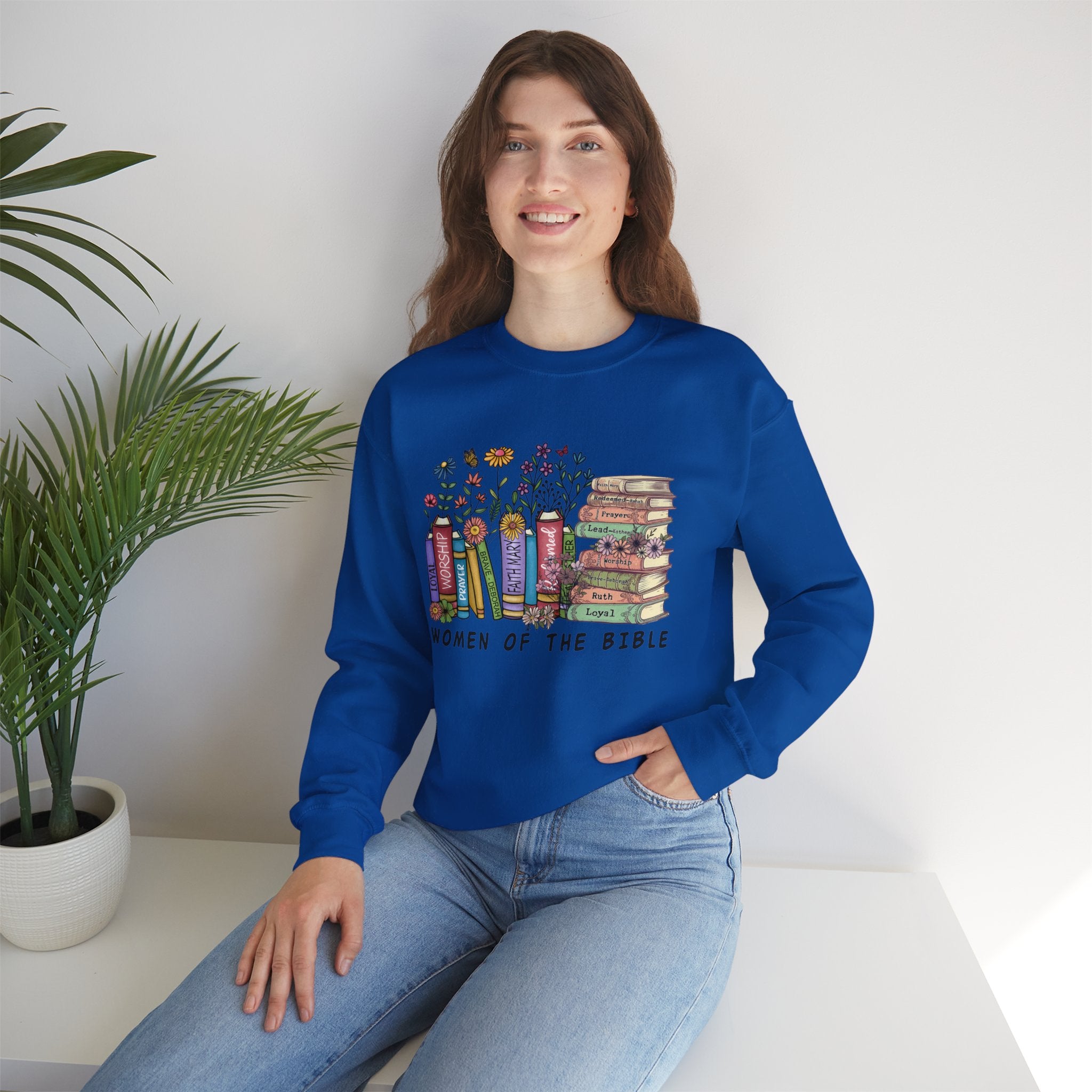 Women Of The Bible Sweatshirt, Floral Book Sweatshirt, Christian Women Sweatshirt, Jesus Book Shirt, Gift For Book Lover, Floral Shirt