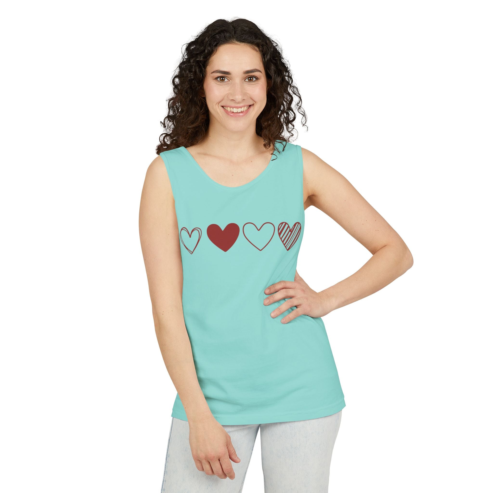 Heart Tank Top, Love Fitness, Shirt with Heart, Love Faith Hope, Shirt for Valentines Day, Love Heart Tank Top, Heart Shirt, Valentine Tank