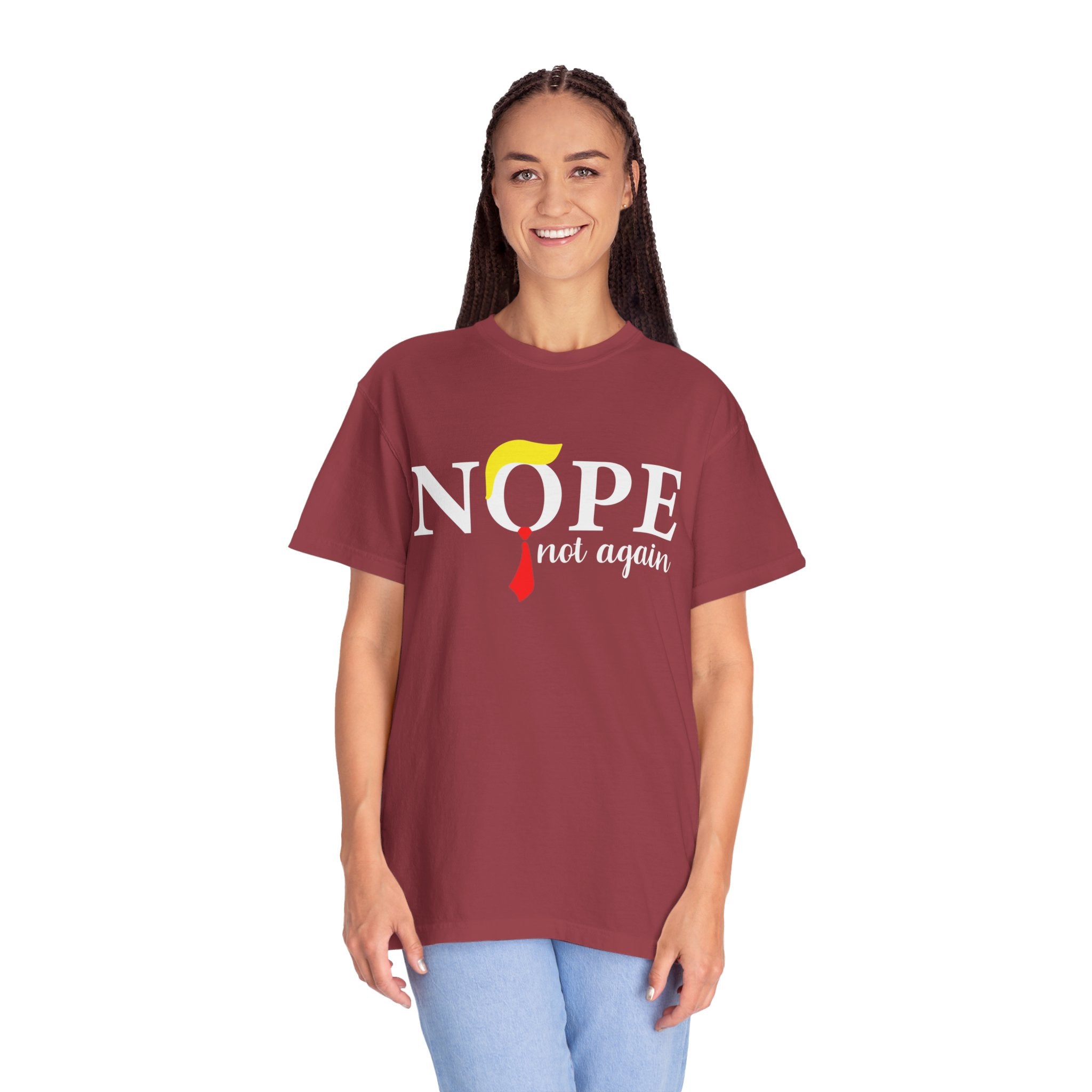 Nope Not Again T-Shirt, Anti-Trump Political T-Shirt, Funny Anti Trump Shirts, Nope Tee, Birthday Gift İdeas For Husband