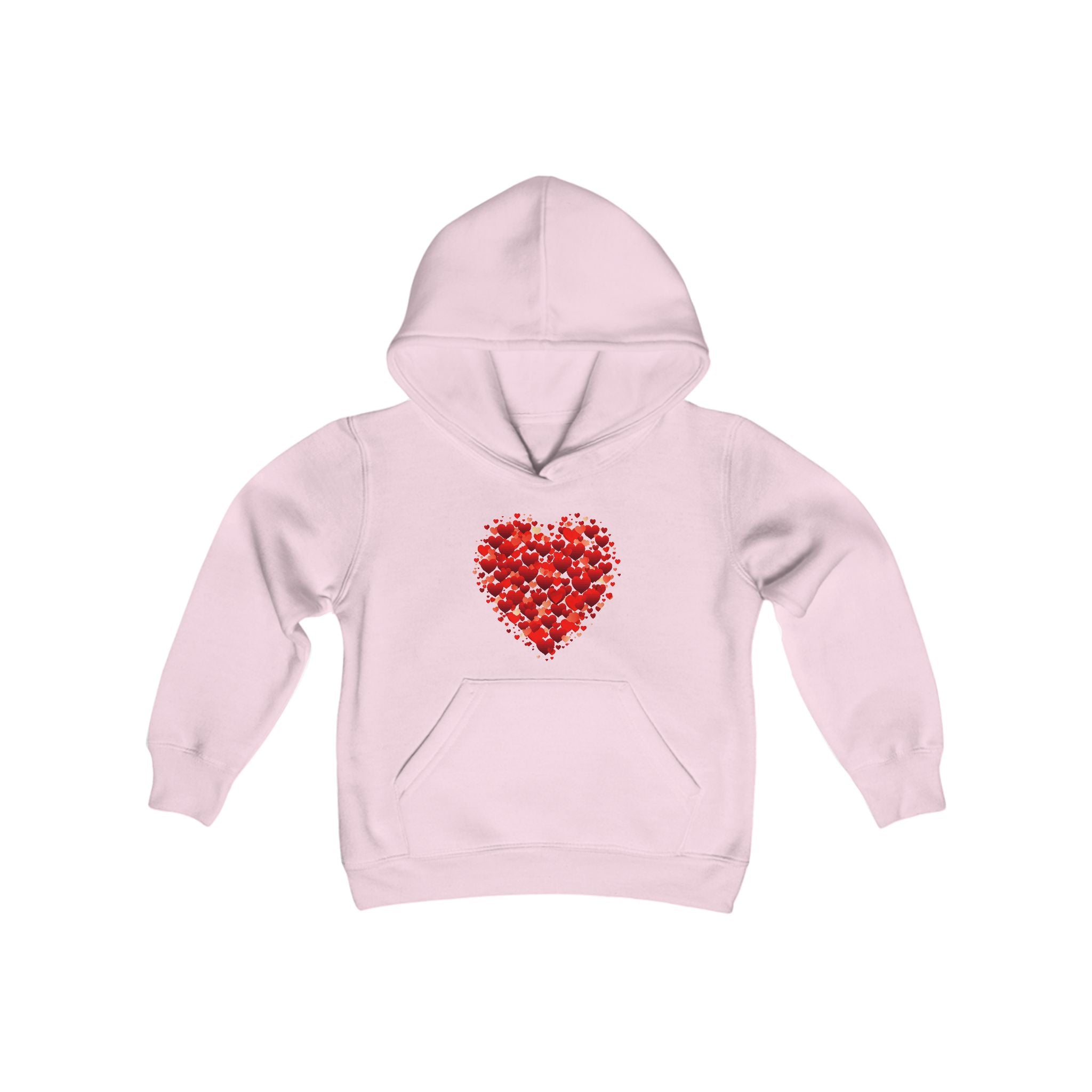 Valentines Day Double Heart Youth Hoodie, Valentines Shirt, Valentines Double Heart Kids Hoodie, Red Heart Shirt, Valentines Love Shirt, Love Sweater