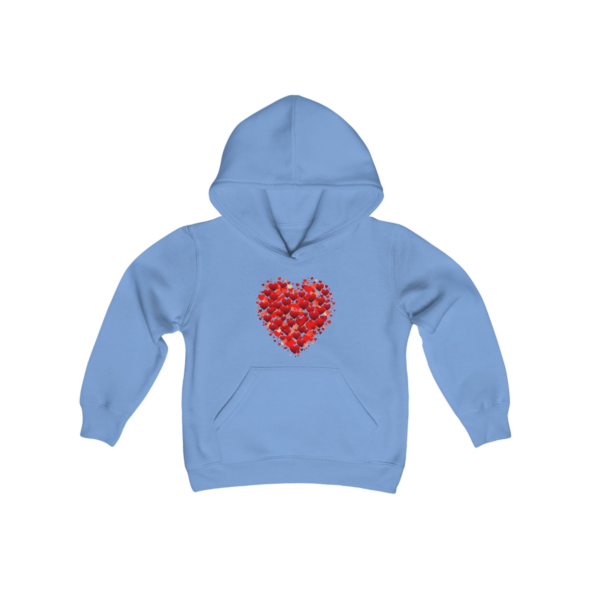 Valentines Day Double Heart Youth Hoodie, Valentines Shirt, Valentines Double Heart Kids Hoodie, Red Heart Shirt, Valentines Love Shirt, Love Sweater