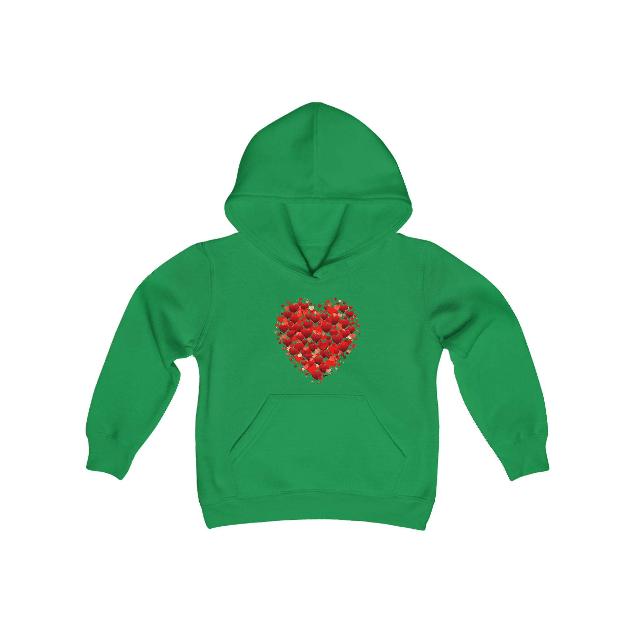 Valentines Day Double Heart Youth Hoodie, Valentines Shirt, Valentines Double Heart Kids Hoodie, Red Heart Shirt, Valentines Love Shirt, Love Sweater