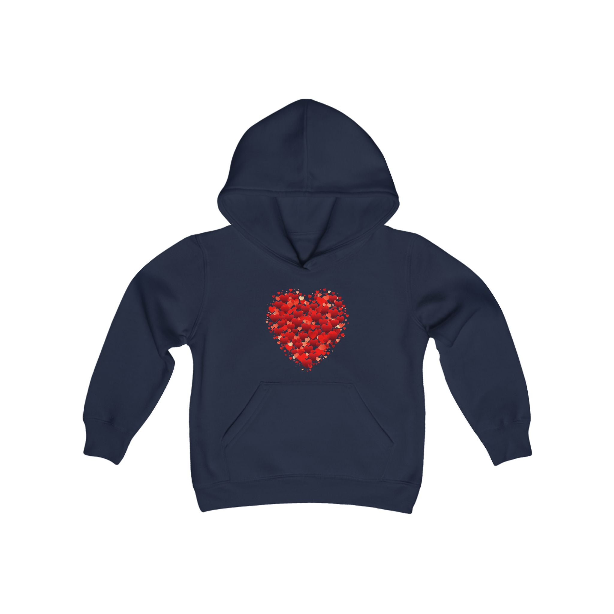 Valentines Day Double Heart Youth Hoodie, Valentines Shirt, Valentines Double Heart Kids Hoodie, Red Heart Shirt, Valentines Love Shirt, Love Sweater