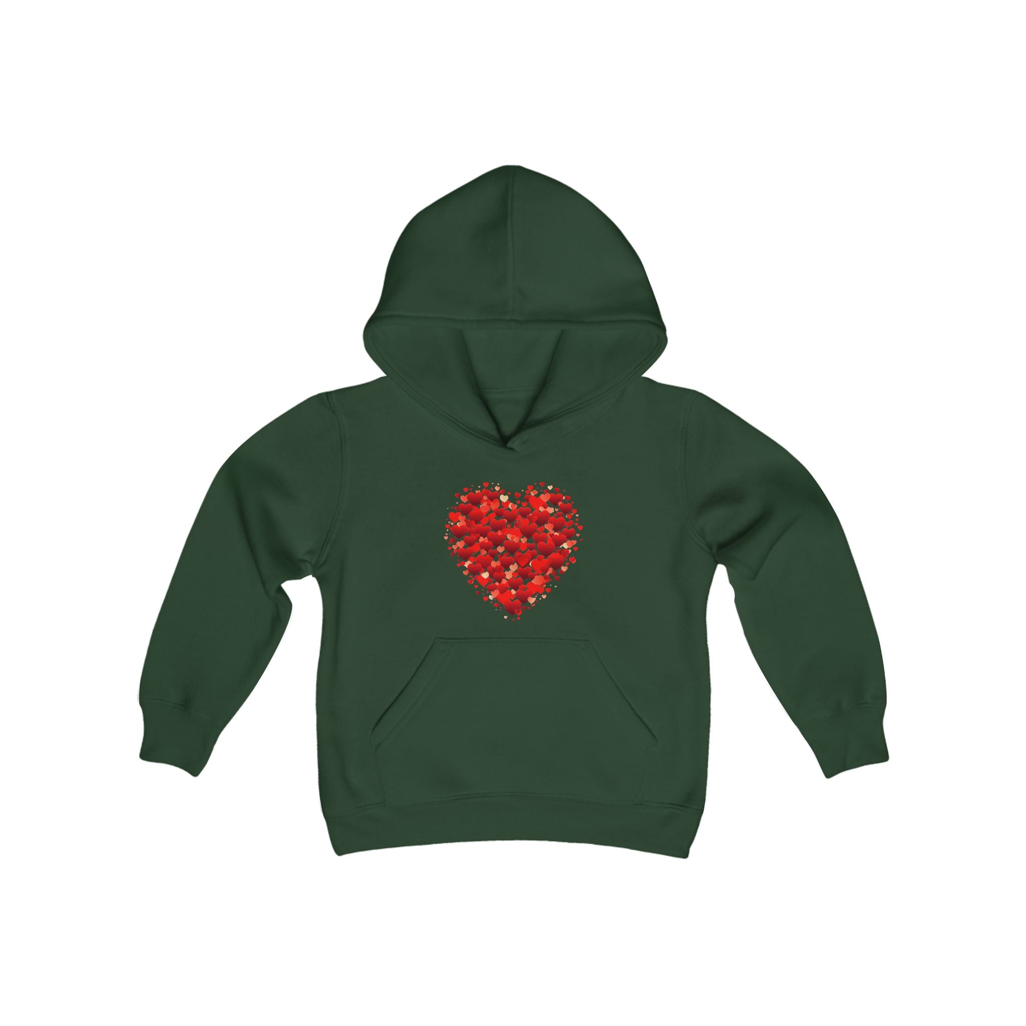 Valentines Day Double Heart Youth Hoodie, Valentines Shirt, Valentines Double Heart Kids Hoodie, Red Heart Shirt, Valentines Love Shirt, Love Sweater