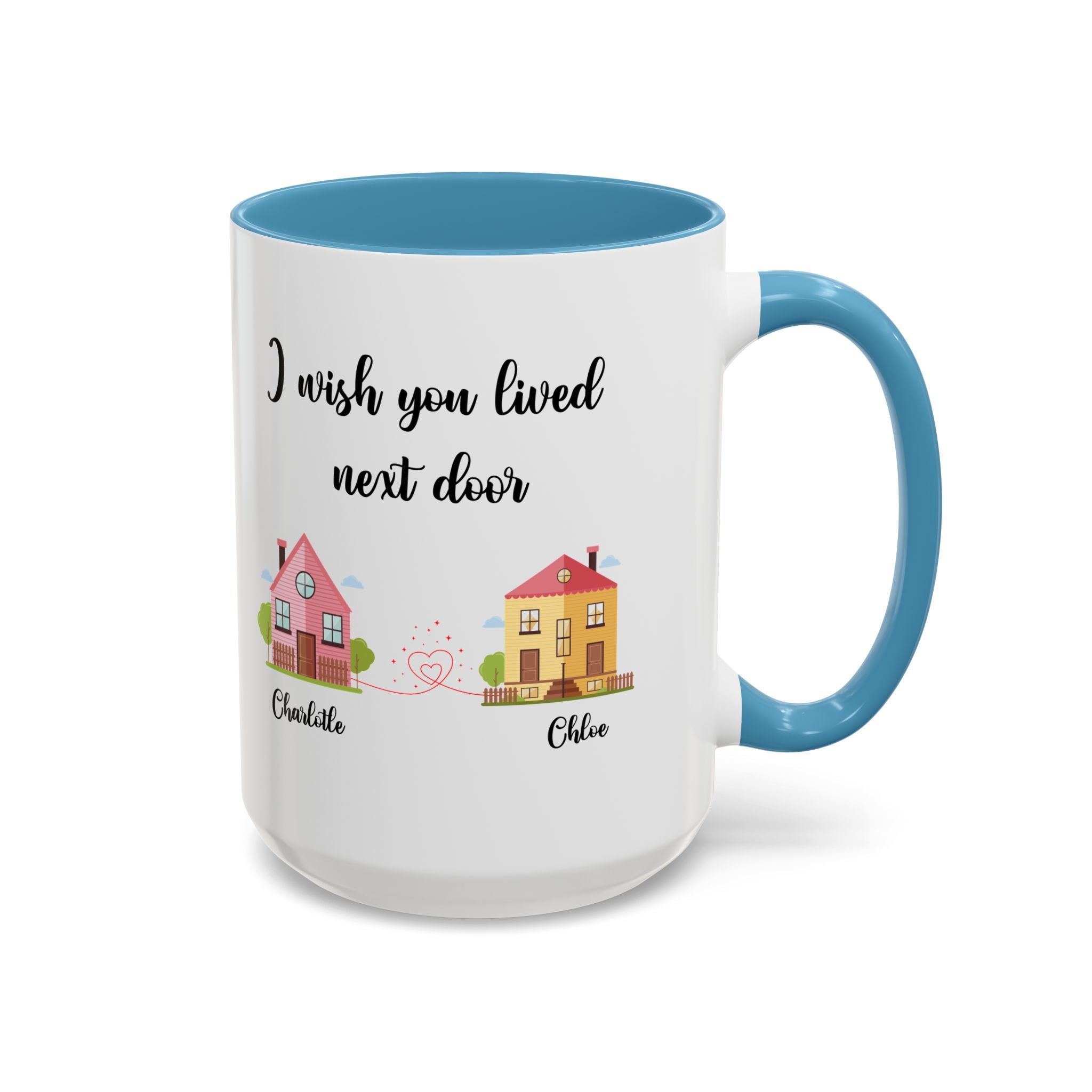 I Wish You Lived Next Door Mug, Bestie Coffee Mug, Long Distance Mug, Moving Away Mug, Best Friend Christmas, Bestie Birthday Gift, Bff Mug