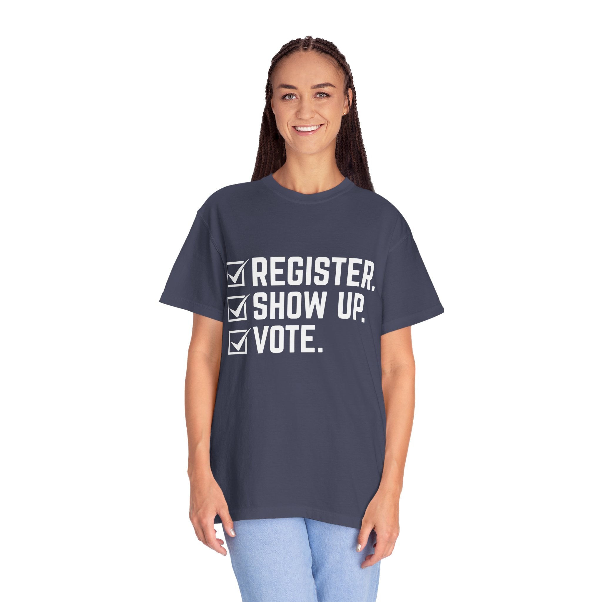 Register Show Up Vote Shirt, Election Day T-shirt, 2024 Election Shirt, Right to Vote Shirt, Political Tee, Voting Shirt, Republican Gift