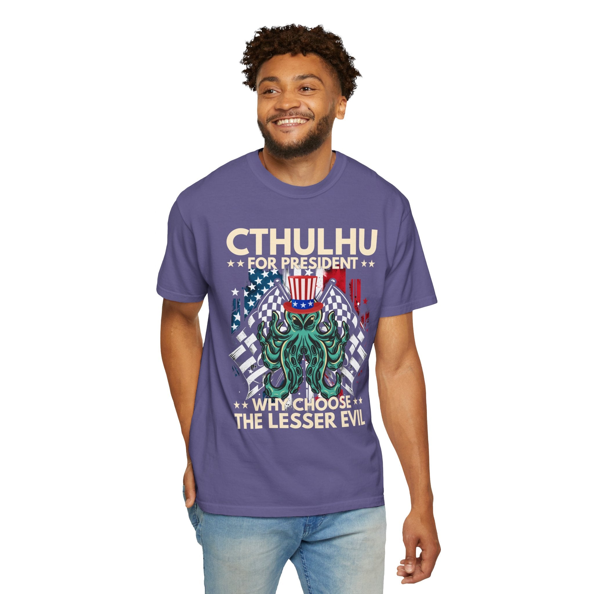 UNIDAZE CTHULHU PRESIDENT shirt, vote Cthulhu shirt, Cthulhu shirt funny political shirt, election shirt, Lovecraft shirt, Lovecraftian shirt Printify Cotton Crew neck cthulhu cthulhu gift cthulhu shirt DTG election funny 2024 election funny election shirt greater evil horror lover lovecraft lovecraftian gift Men's Clothing Oversized politcal satire T-shirts TikTok Unisex vote cthulhu shirt Women's Clothing