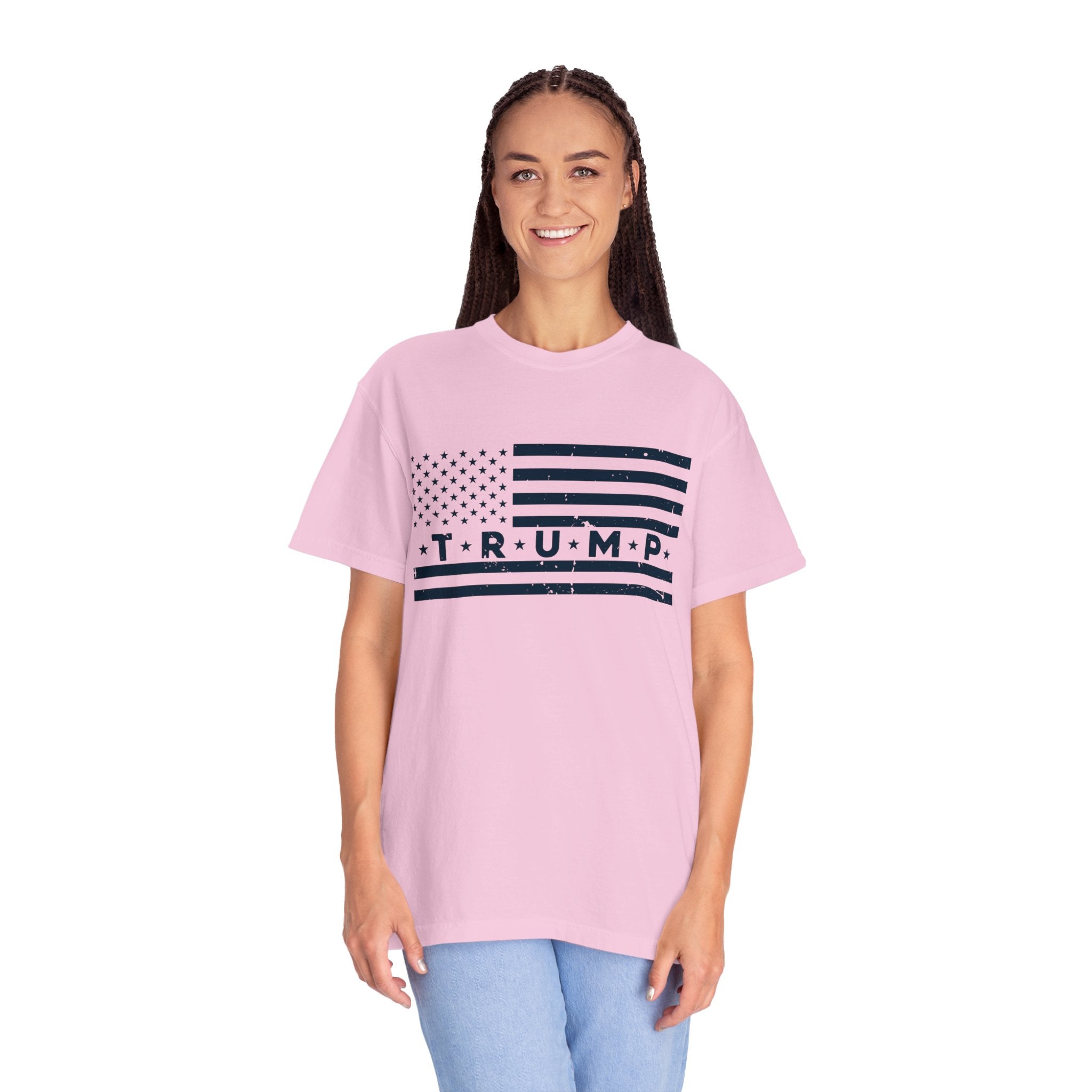 Trump Flag,Trump Flag Shirt,Donald Trump Shirt, Womens Trump Clothing, Republican T Shirts, Pro Trump Train MAGA Ladies Trump Tee