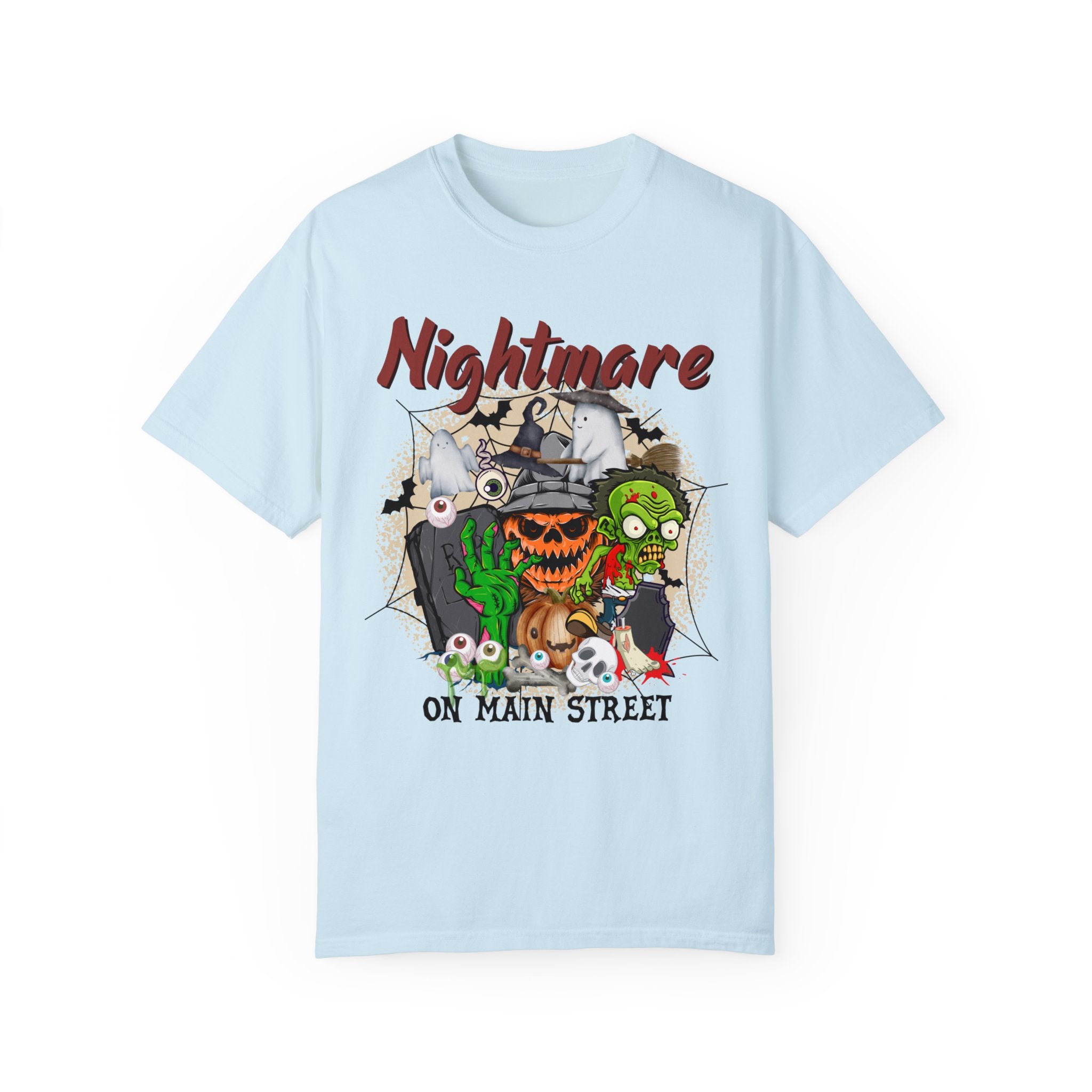 Nightmare On The Main Streat Shirt, Retro Mickey Minnie Halloween Shirts, Vintage Disney Halloween T-shirt, Halloween Pumpkin