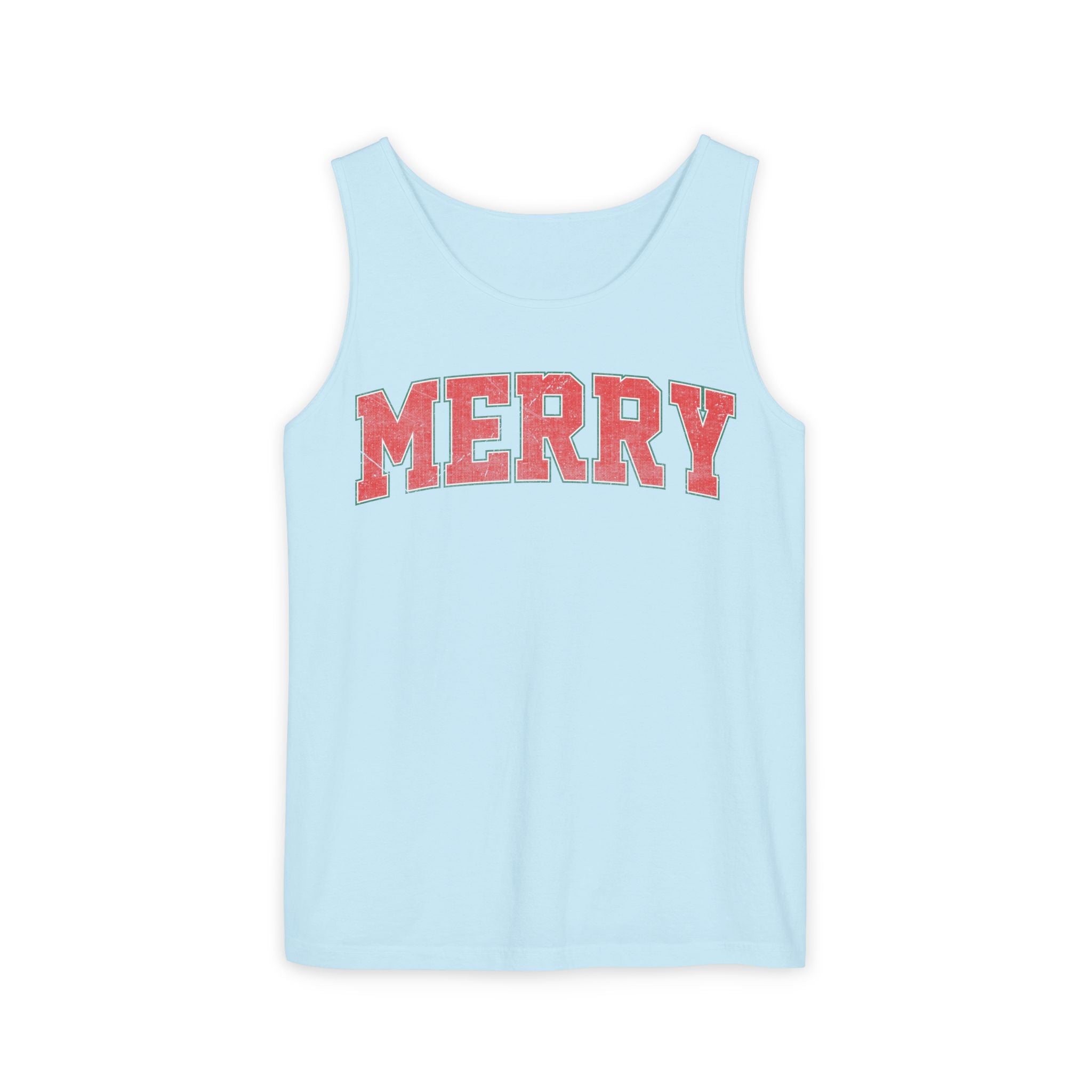 Merry Tank Top, Merry Christmas Tank, Xmas Tank Tops, Retro Merry Tank Tops, Unisex Christmas Gift, Women Christmas Gift, Girls Christmas Tank