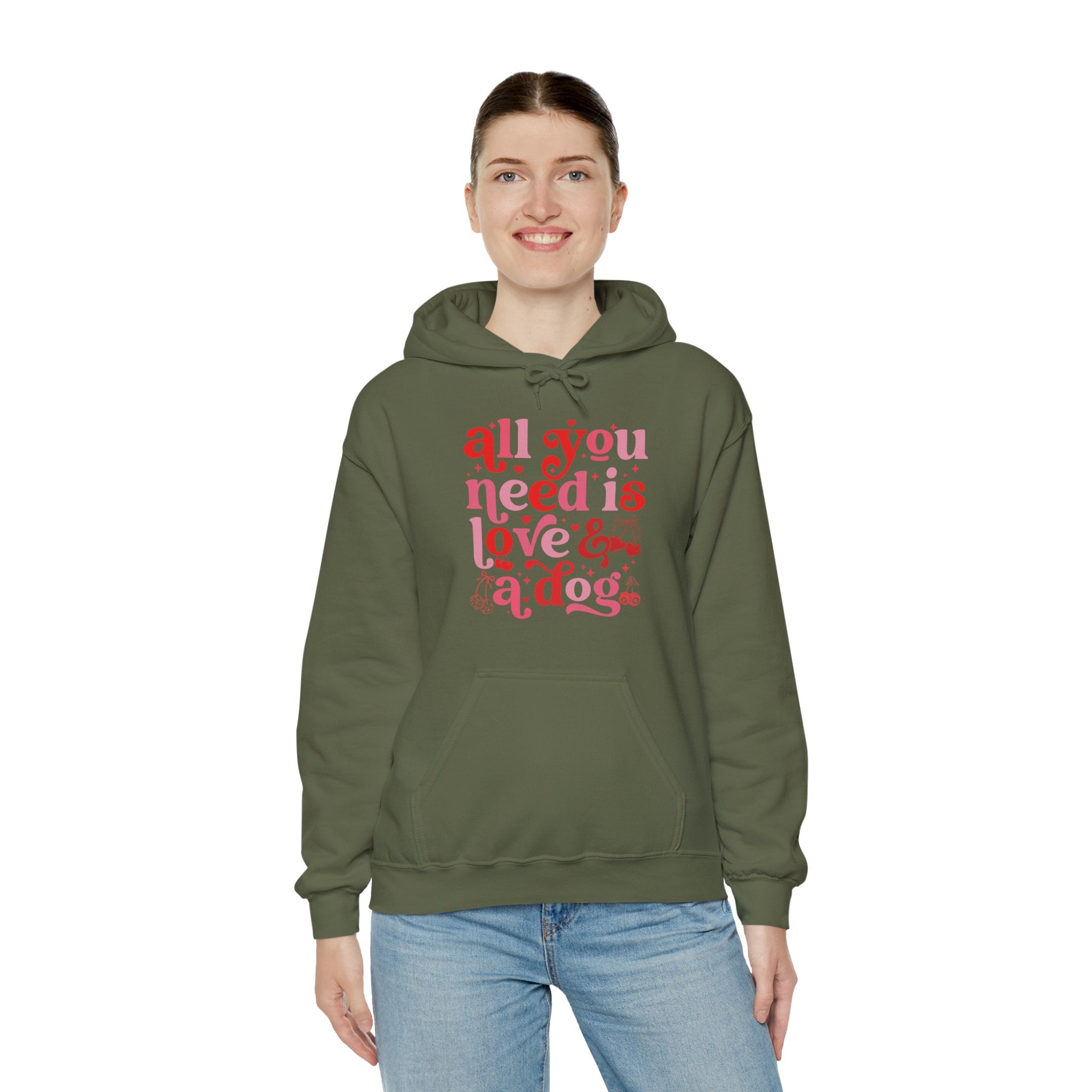 All You Need Is Love And A Dog Hoodie, Dog Lover Shirt, Dog Lover Gift, Dog Mom Shirt, Dog Quote Shirt, Dog Owner Shirt, Dog Mama Shirt