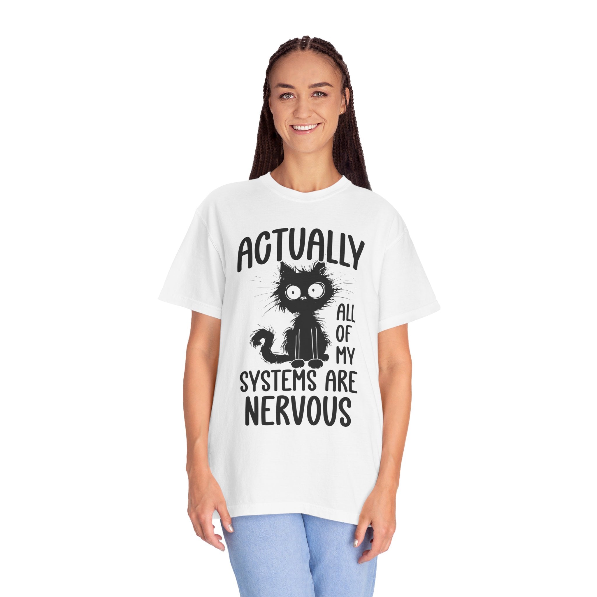 Actually All of My Systems Are Nervous Shirt, Raccoon Shirt, Mental Health Shirt, Anxiety Tshirt, Funny Tshirt, Vintage Retro Graphic Shirt