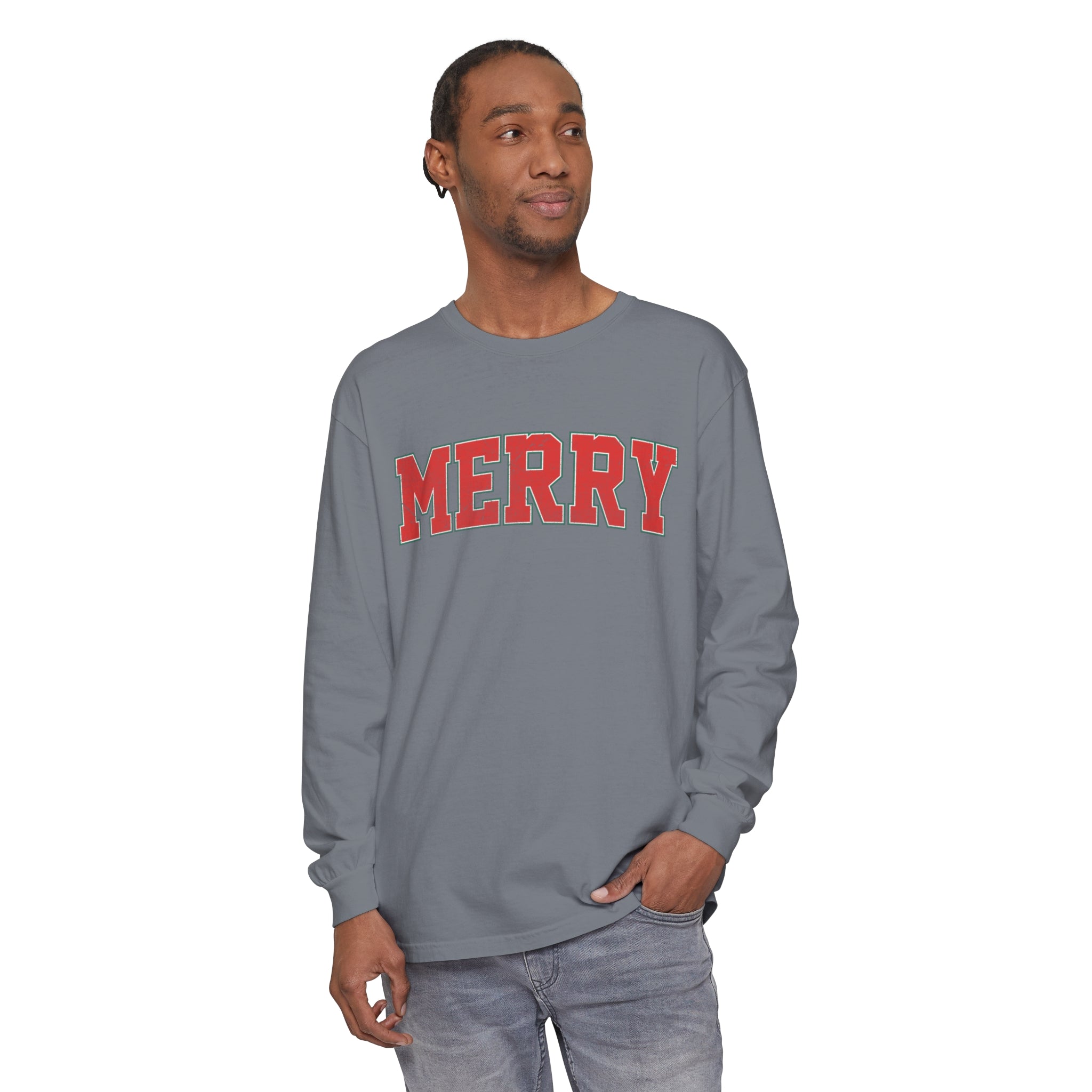 Long Sleeve Merry Shirt, Christmas Long Sleeve Shirt, Christmas Gift, Merry Christmas Tee, Merry Christmas Long Sleeve Shirt