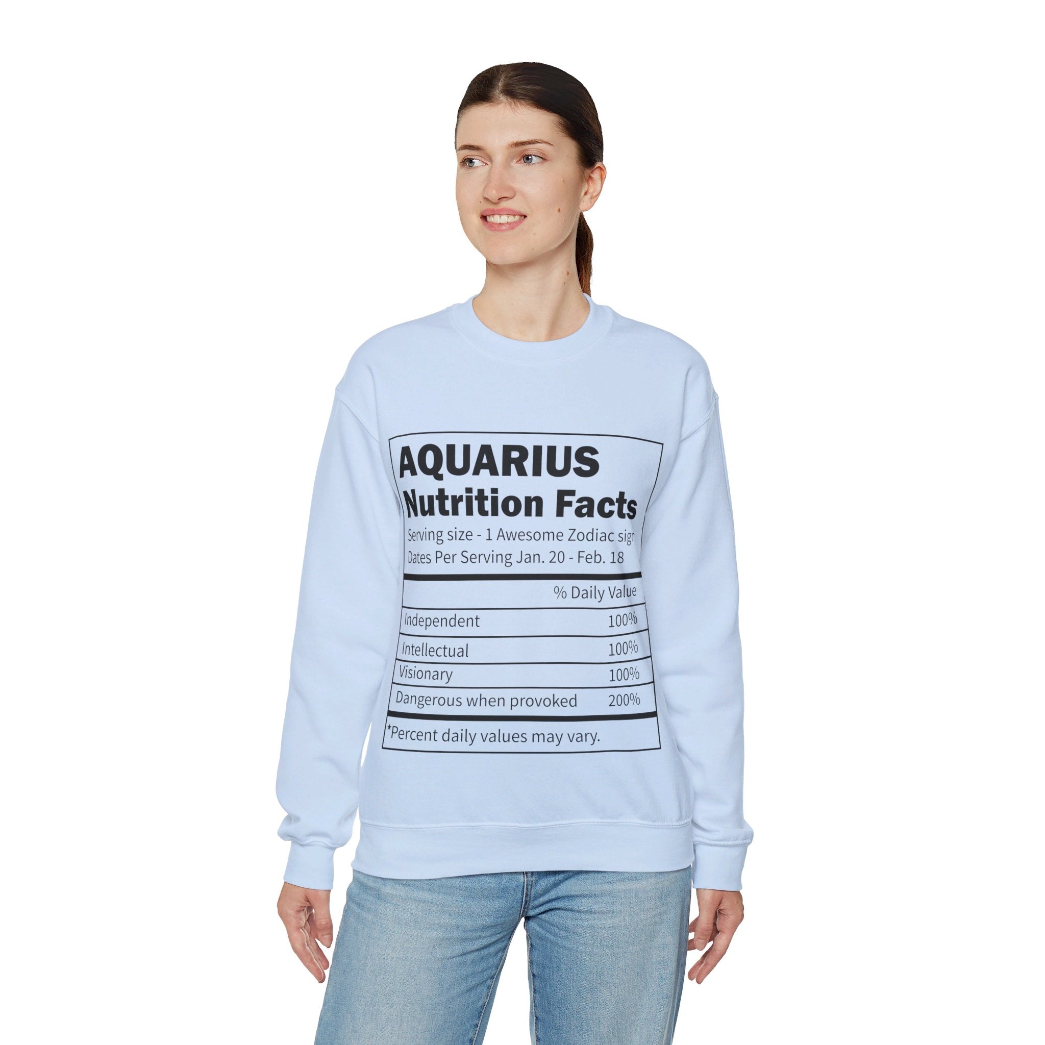 Zodiac Sign Nutrition Facts Sweatshirt, Horoscopes Shirt, Astrology Shirt, Summer Tees, Birthday Gift Ideas for Best Friends, Girl Friends