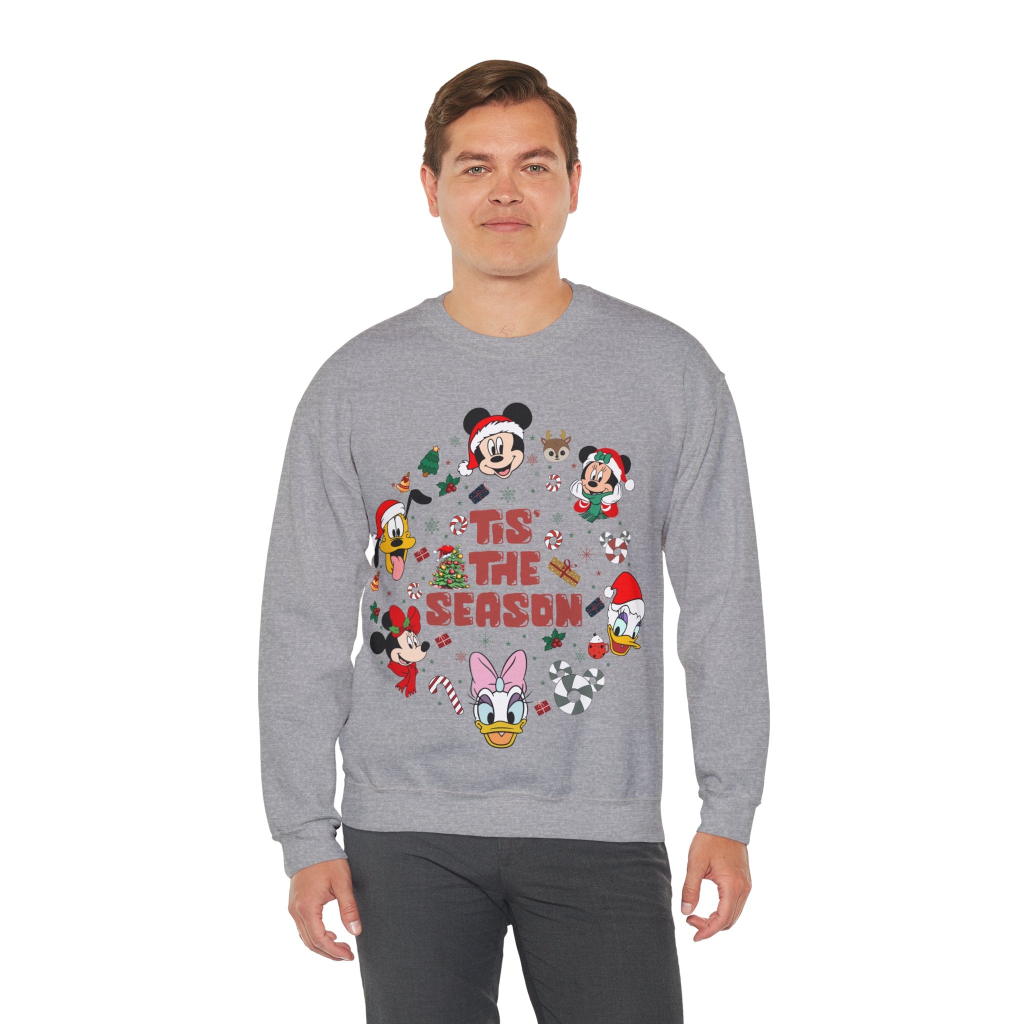 Mickey Tis The Season Sweatshirt, Disney Christmas Tis the Season Sweatshirt, Mickey and Friends Shirt, Disney Christmas Sweater, Tis The Season Shirt