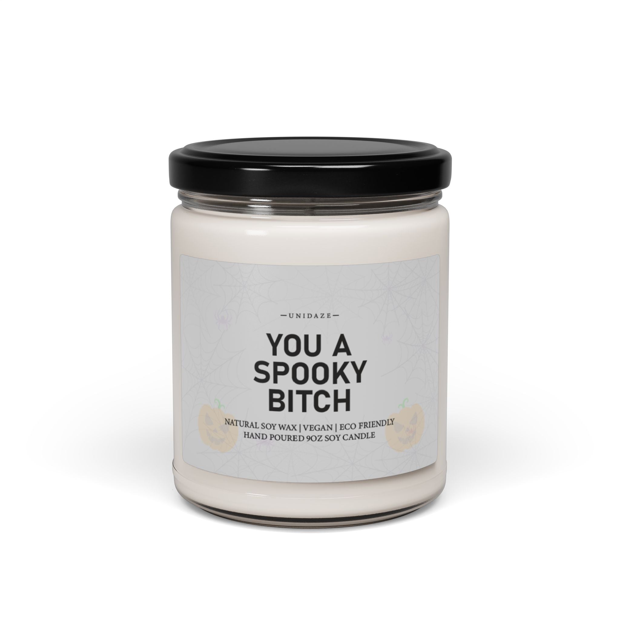 Spooky Bitch Scented Soy Candle, Funny Halloween Decor, Halloween Candle, Custom Candle, Halloween Party Favor, Halloween Gifts, Halloween Decoration