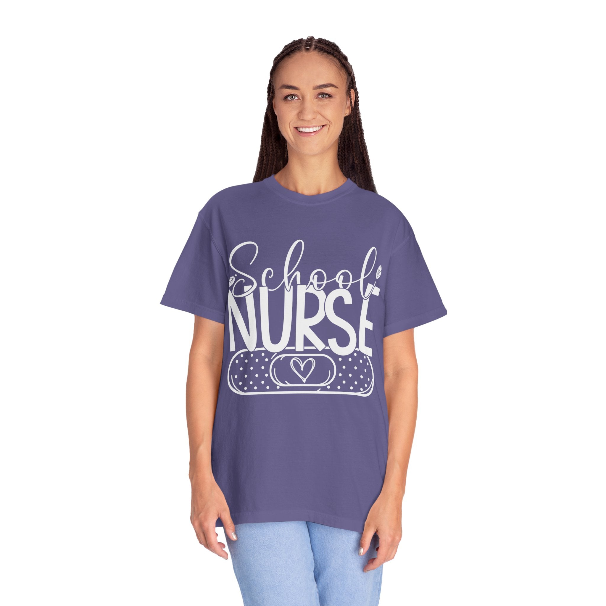 School Nurse Shirt Nurse TShirt School Shirts For Nurse Cute School Nurse Shirt Unisex Graphic Tees Women Trendy School Nurse V Neck Shirt