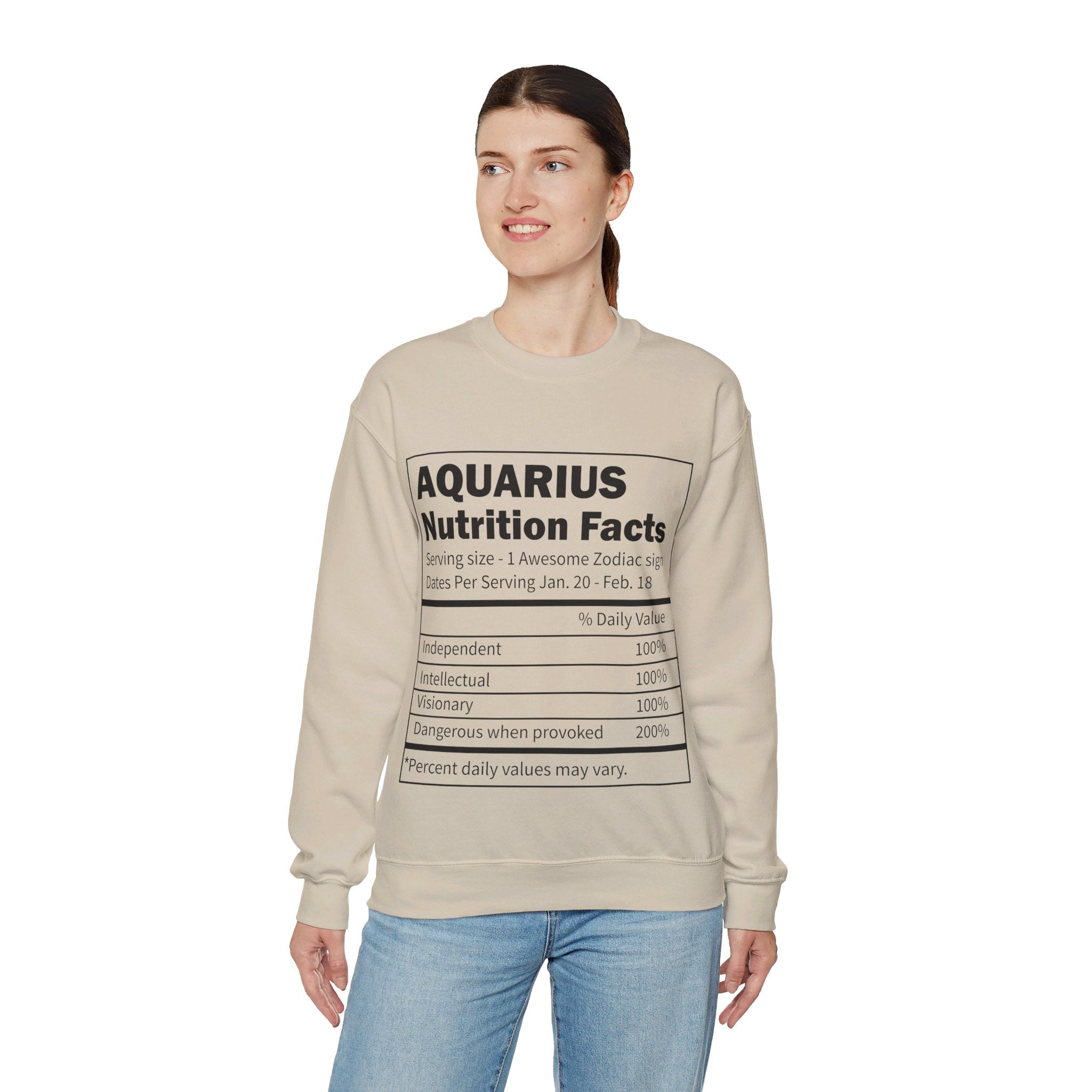 Zodiac Sign Nutrition Facts Sweatshirt, Horoscopes Shirt, Astrology Shirt, Summer Tees, Birthday Gift Ideas for Best Friends, Girl Friends