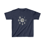 Moon Phase Kids Tee, Kids Moon Shirt, Moon Phases Shirt, Astrology Kids T-Shirt, Moon Child, Spiritual T-Shirt