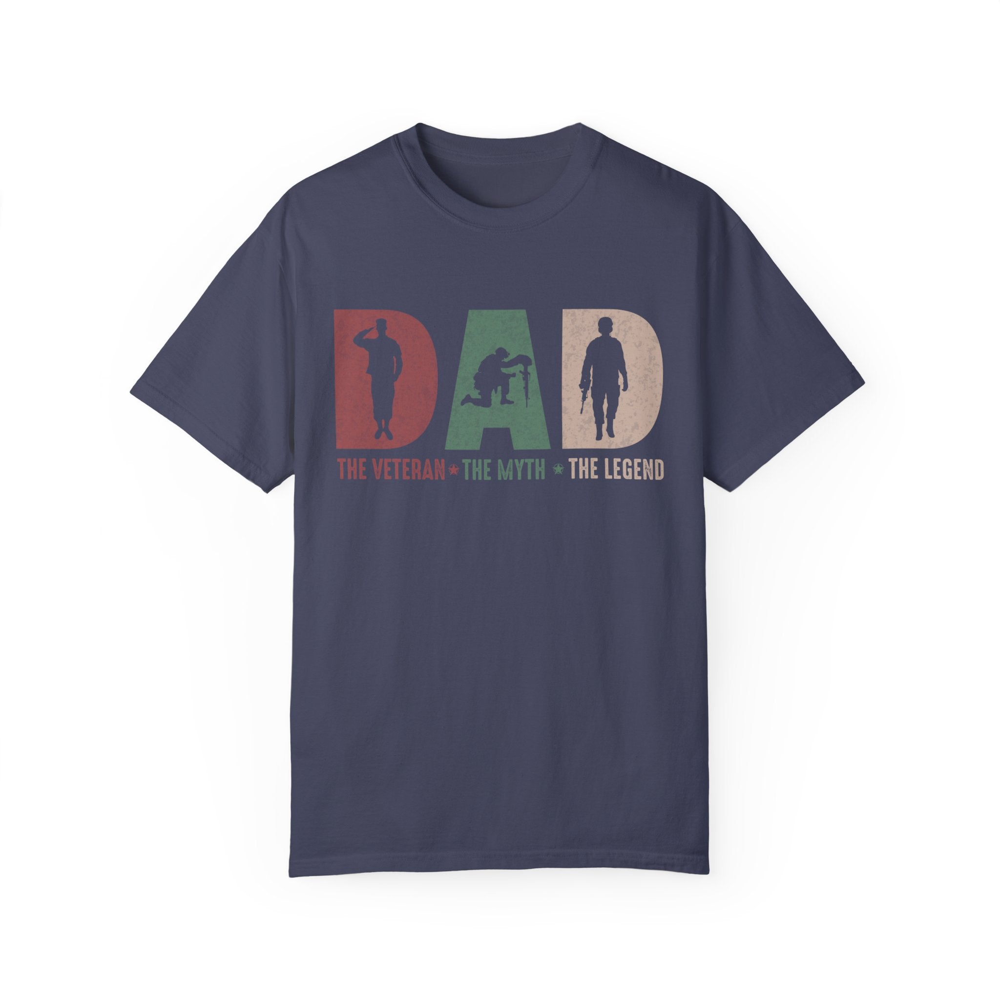 Dad The Veteran The Myth The Legend T-Shirt, Father's Day Gift, Father's Day Shirt, Gift for Veteran Dad