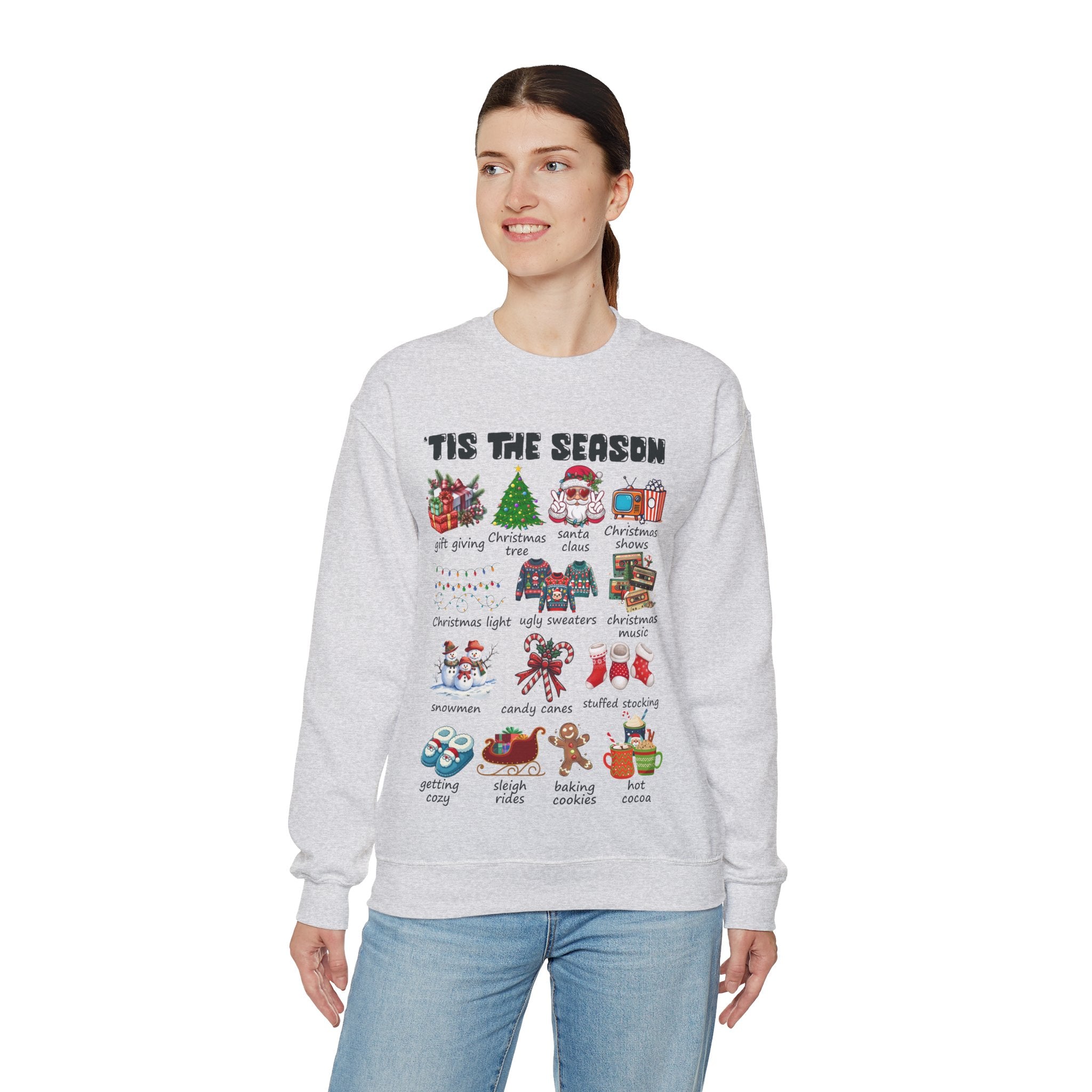Tis the Season Christmas Sweatshirt, Christmas Tis The Season Shirt, Merry Christmas Shirt, Christmas Sweatshirt For Women, Cute Winter Top