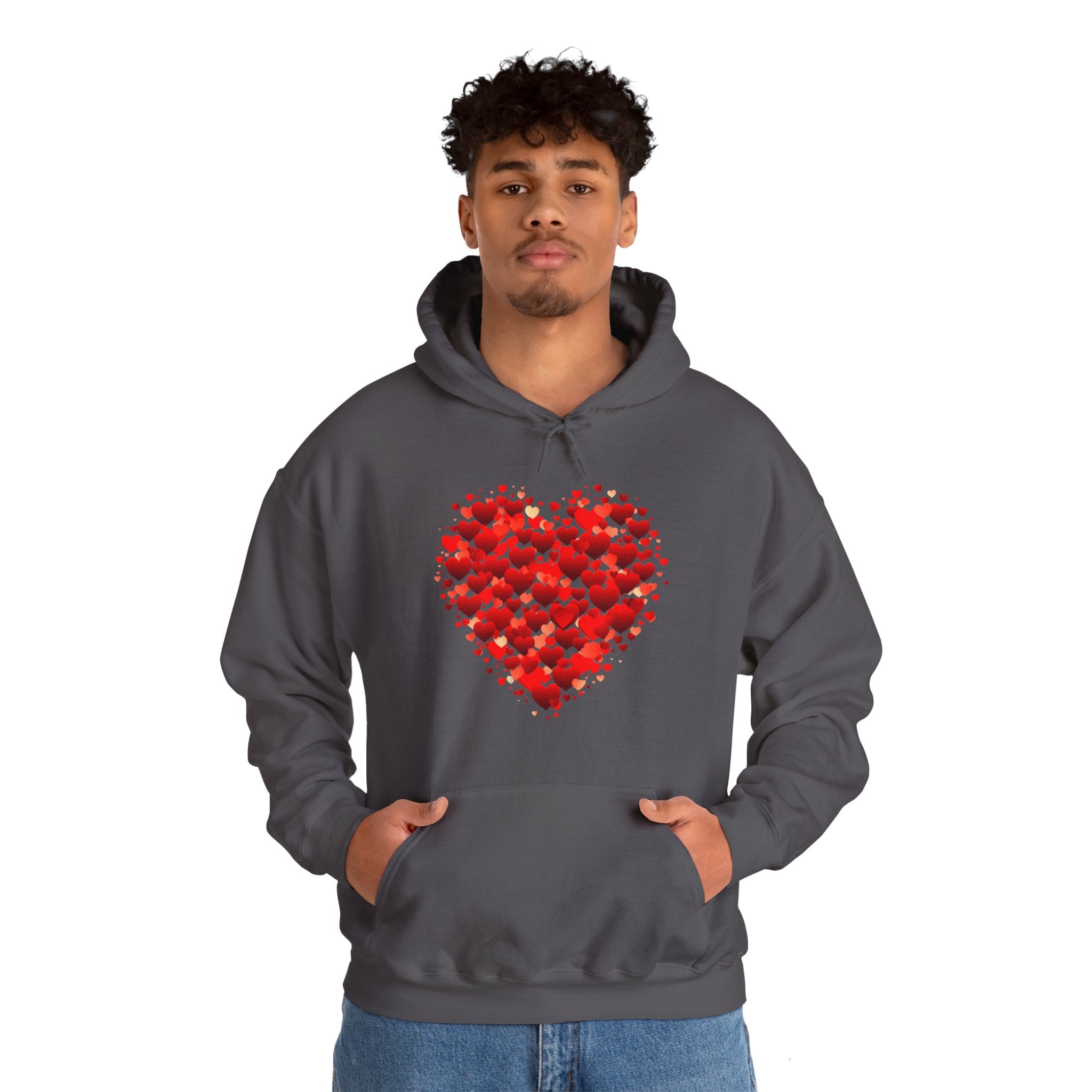 Valentines Day Red Double Heart Hoodie, Valentines Shirt, Valentines Double Heart Hoodie, Red Heart Shirt, Valentines Love Shirt, Love Sweater