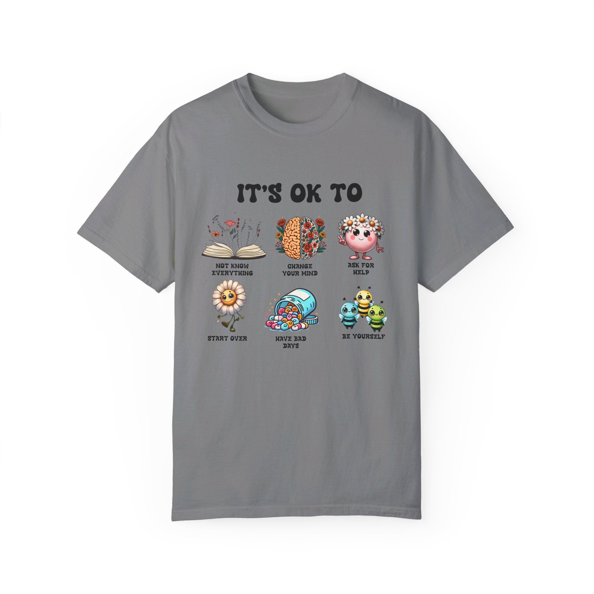 Teacher Shirt, Mental Health Shirt, Feeling Positive tshirt, Diversity, Be Yourself, Therapist School Counselor shirt its ok