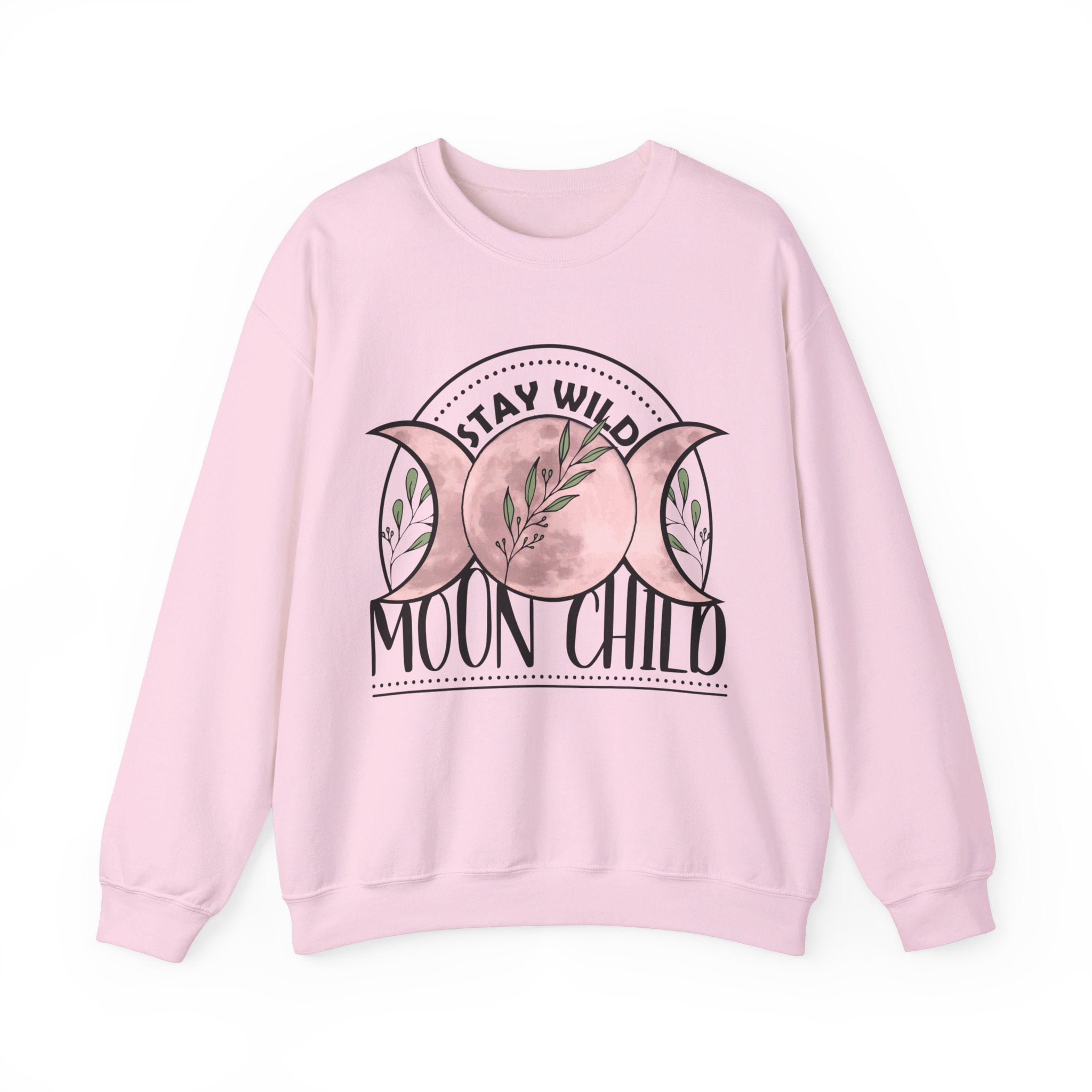 Stay Wild Moon Child Sweatshirt, Celestial Floral Moon Tee, Hippie Shirt, Mystical Boho Shirt, Moon Child Gifts Tee