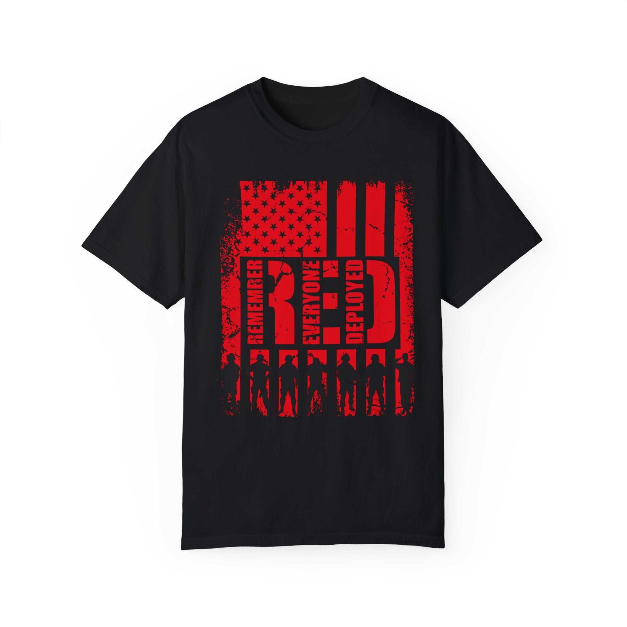 On Friday We Wear Red T-shirt, We Wear Red Remember Everyone Deployed, American Flag Military Shirt, American Flag Us Veteran T-shirt