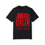 On Friday We Wear Red T-shirt, We Wear Red Remember Everyone Deployed, American Flag Military Shirt, American Flag Us Veteran T-shirt