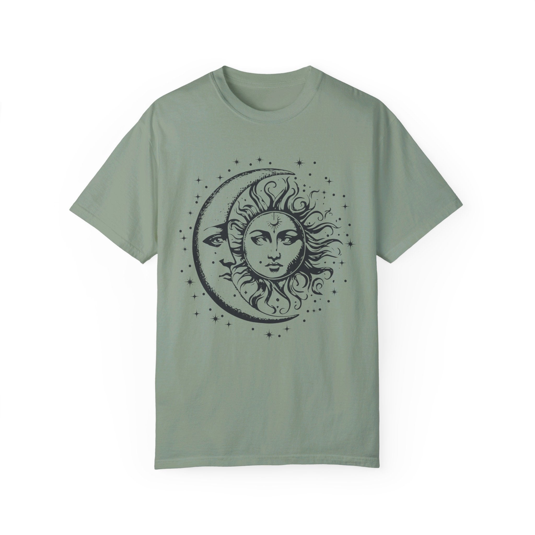 Celestial Shirt, Moon Phase T-shirt, Boho Mystical Moon And Sun Tee, Boho Moon Outfit, Spiritual Moon Unisex Clothing Gifts