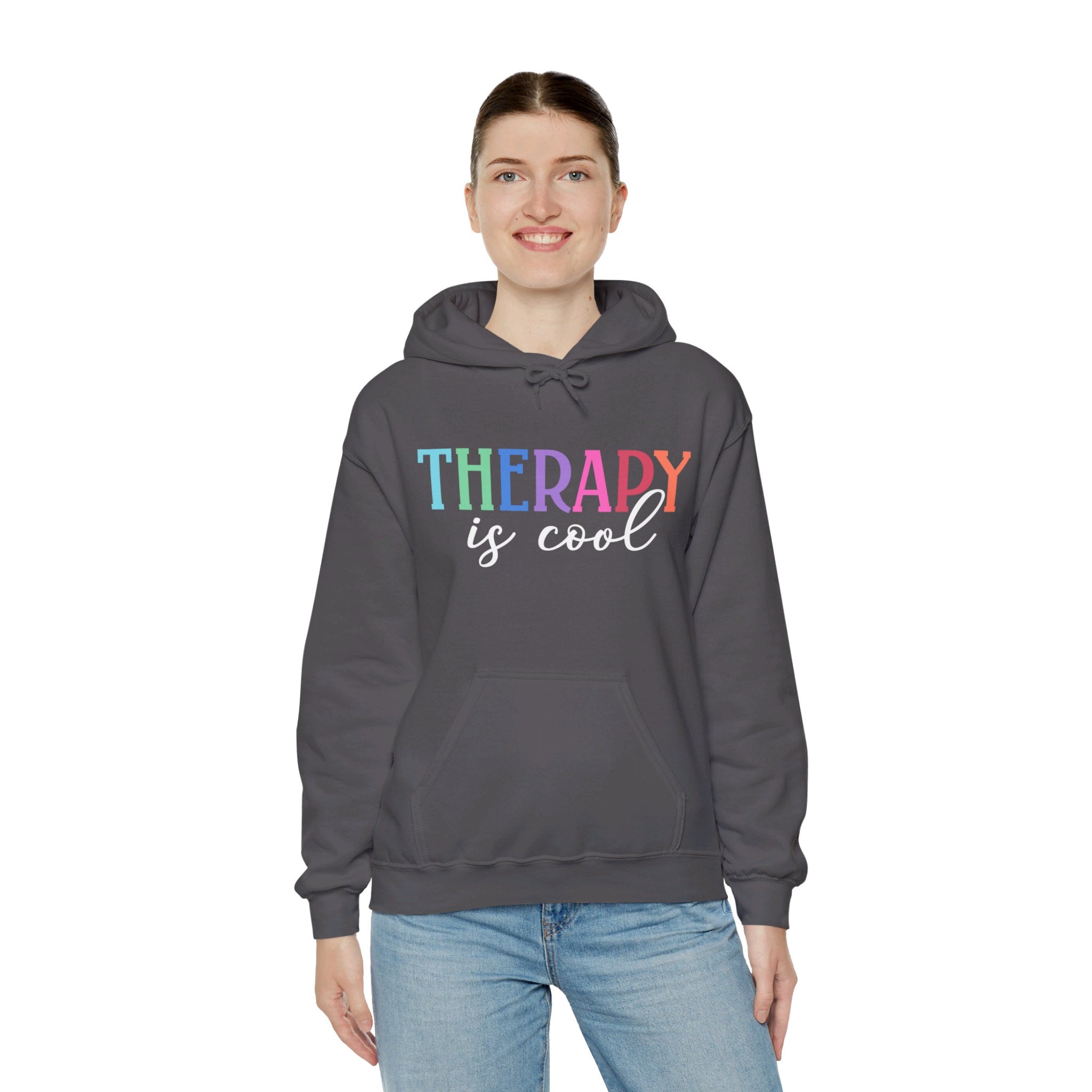 Therapy Is Cool Hoodie, Therapy Sweatshirt, Therapy Shirt, Therapist Sweatshirt, Positive Sweatshirt, Empathy Sweatshirt, Therapy Hoodie